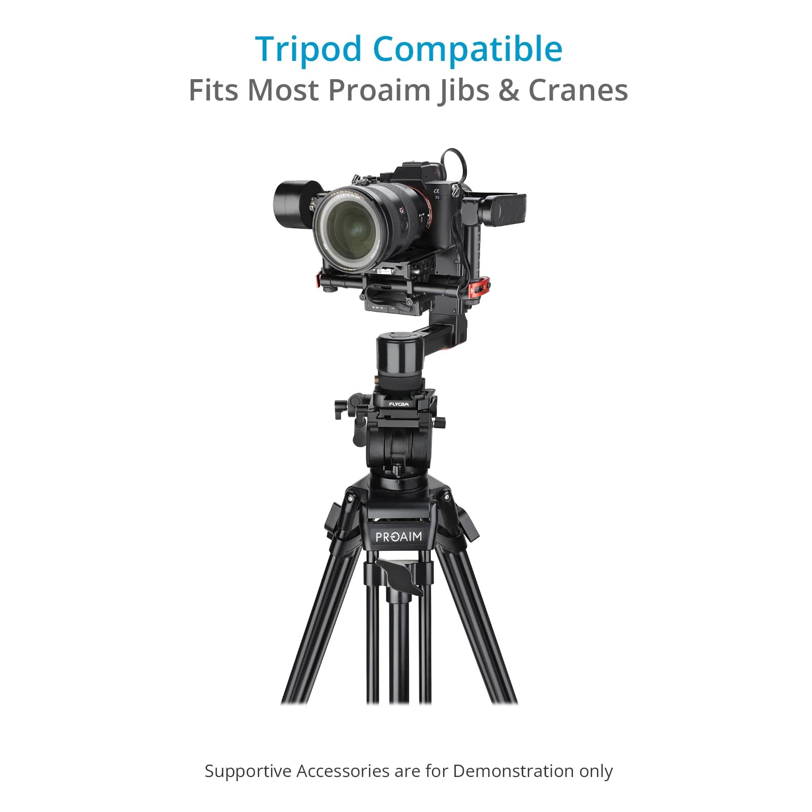 Proaim Jib/Crane Gimbal Mount Kit For M/Mx Camera Gimbals. 37Mm Diameter Jib Mount. Quick Release Adapter. Remote Controller Clamp. Compatible With Jib/Cranes, Tripods. (Rn-244-00)