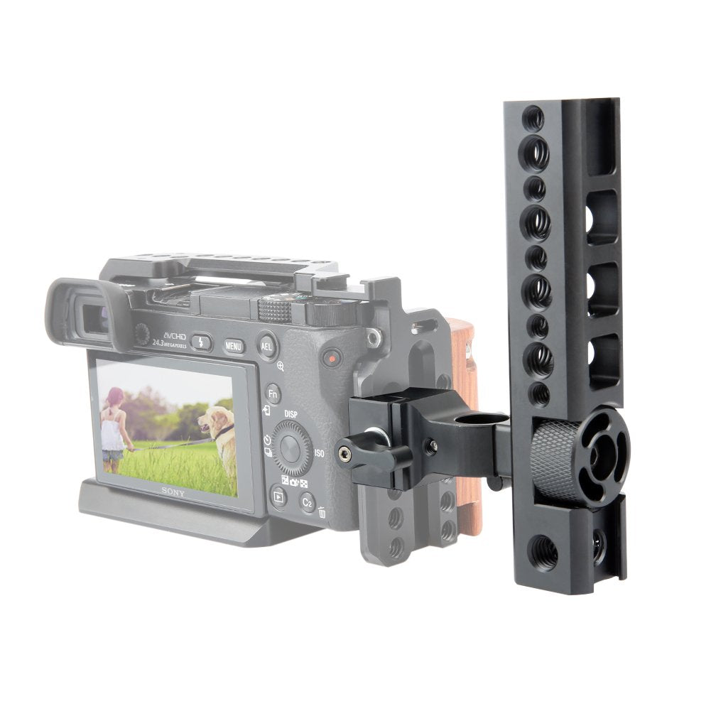 Niceyrig Quick Release Nato Top Handle With 15Mm Rod Clamp, Cold Shoe Mounts For Dslr Camera/Camcorder/Cinema Camera Cage