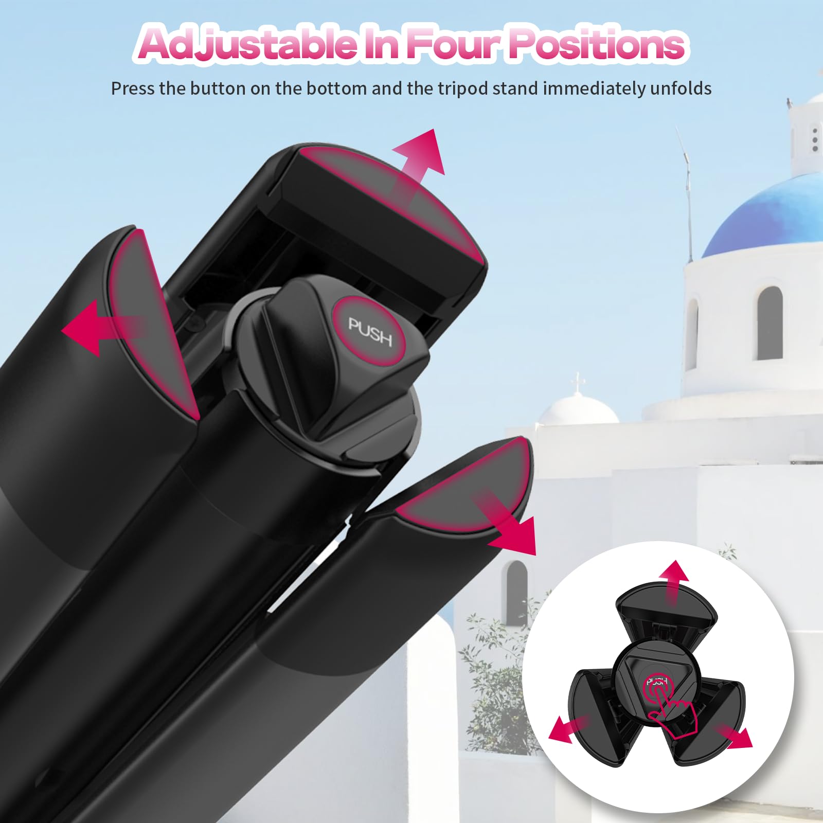 Ulanzi At-01 Extendable Light Stand Tripod, 59" Portable Vlog Camera Tripod Stand, Aluminum Camera Tripod For Camera Video Light Smartphone, Lightweight For Travel