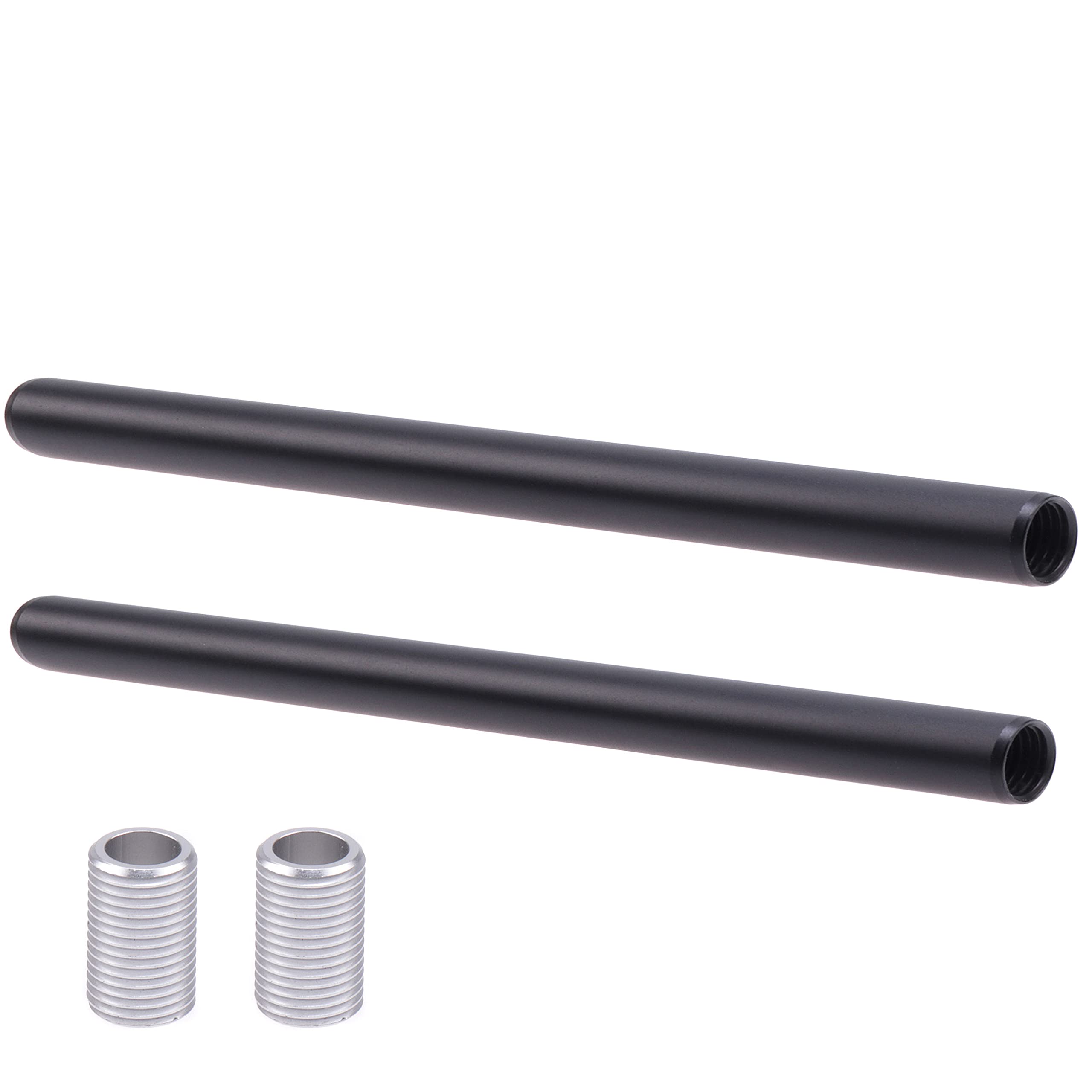 Fotga 2 Pack 20Inch / 50Cm Aluminum 15Mm Rod For 15Mm Rail Base Plate System Dslr Follow Focus Matte Box Camera Cage Shoulder Pad