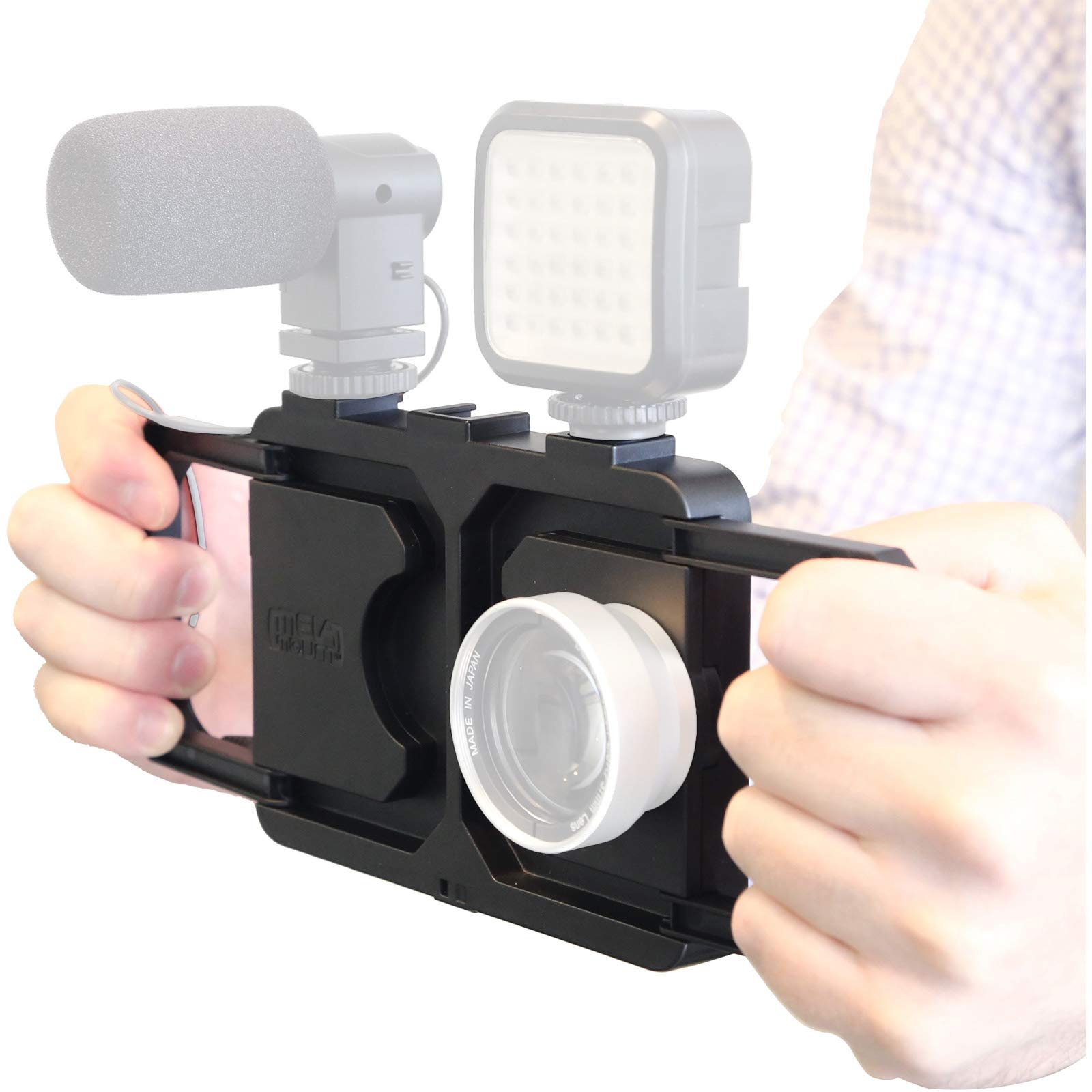 Mela Mount Melamount Mm-Iphone7Plus Video Stabilizer Pro Multimedia Rig For Apple Iphone 7 Plus & 8 Plus