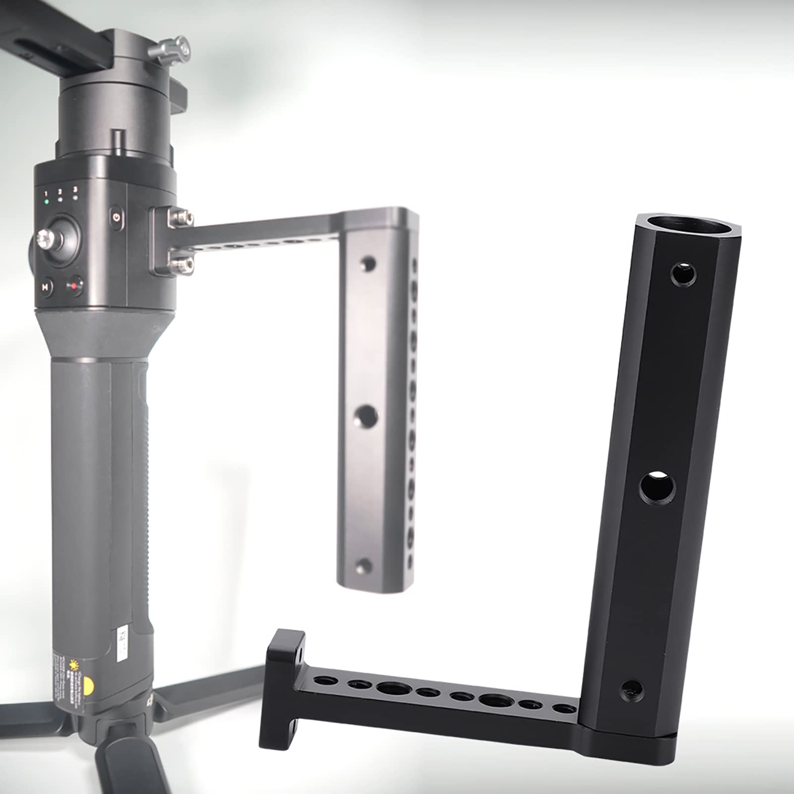 Zunate Side Handle Grip Stabilizer Extension Rod, Aluminium Alloy Extension Rod Holder, Lightweight Top Handle Grip Holder Fit For Ronin S Stabilizer Gimbal