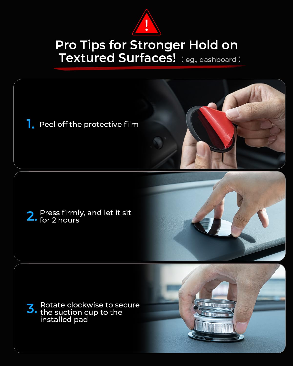 Haassue   Vacuum Magnetic Car Phone Holder [89+Lbs Suction/2800Gf Magnet], Suction Cup Phone Mount, Ultra-Strong Magnetic Stand For Car/Mirror/Gym/Kitchen/Iphone16 15 14 13 12, Silver