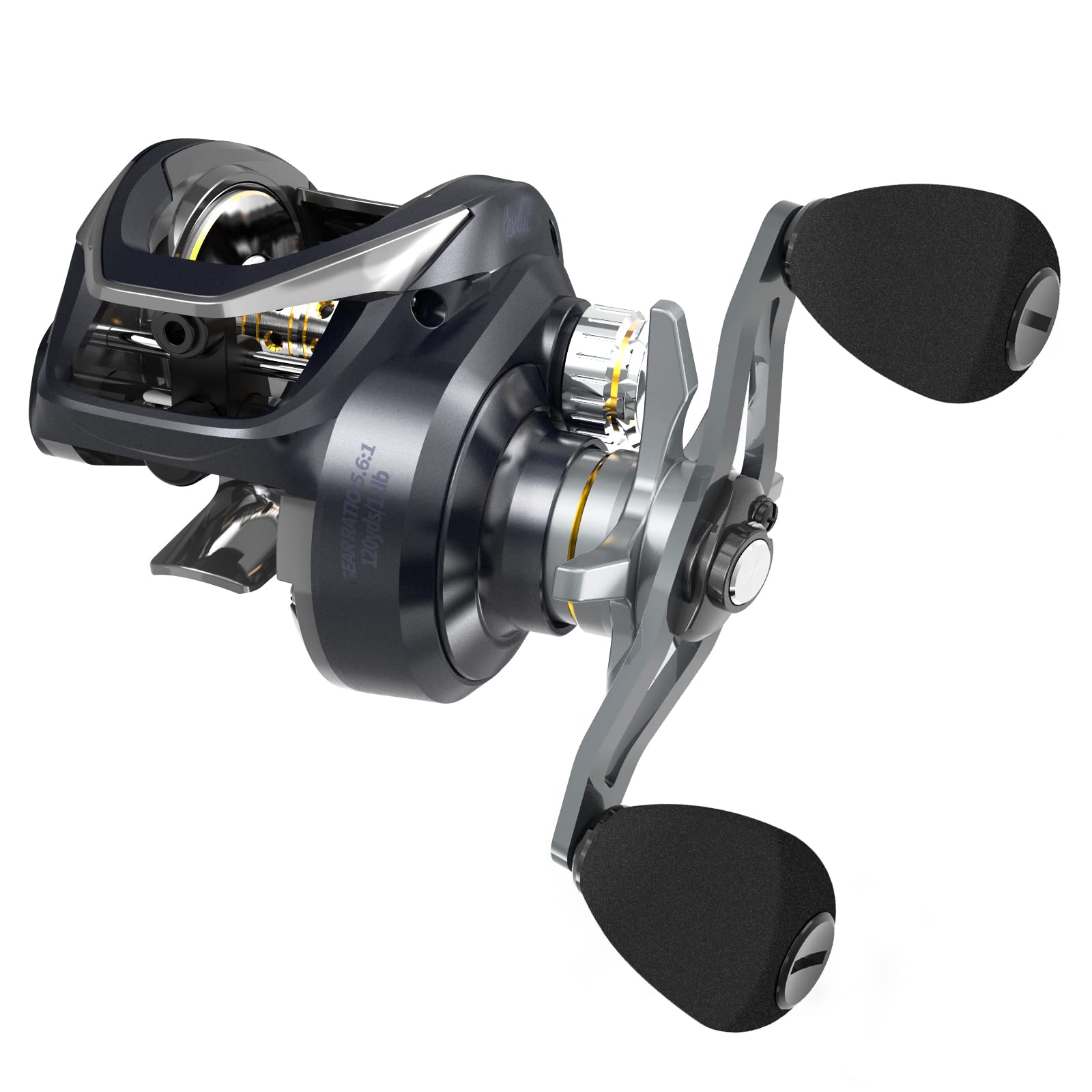 Tempo Resolute Baitcaster Reels - Ultralight Fishing Reels 6.7Oz, Super Smooth 9+1 Bb With 20 Lbs Carbon Fiber Drag Baitcasting Reel Perfect For Catfish Blackfish Grass Carp