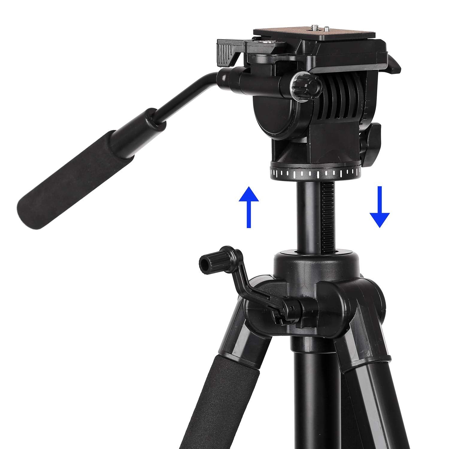 Ravelli Avth 72" Light Weight Aluminum Video Tripod With Bag Includes Universal Smartphone Mount