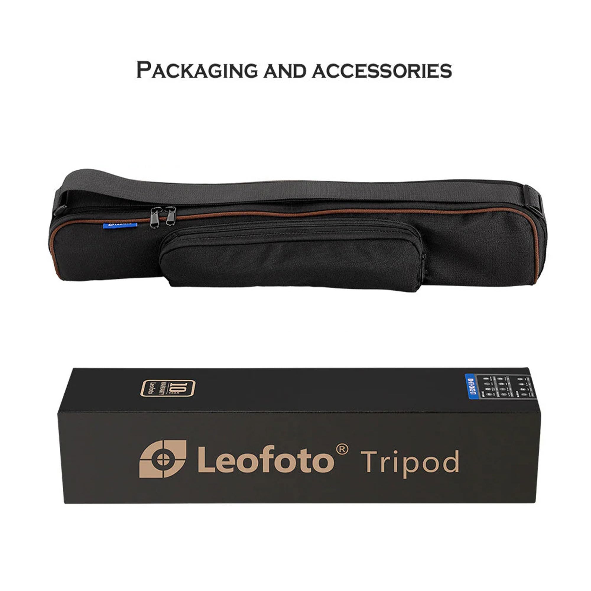 Leofoto 59.8" Lightweight Carbon Fiber Travel Tripod, Professional Compact Tripod For Camera Dslr Video, Max Load 44Lbs/20Kg (Ls-323Cx)