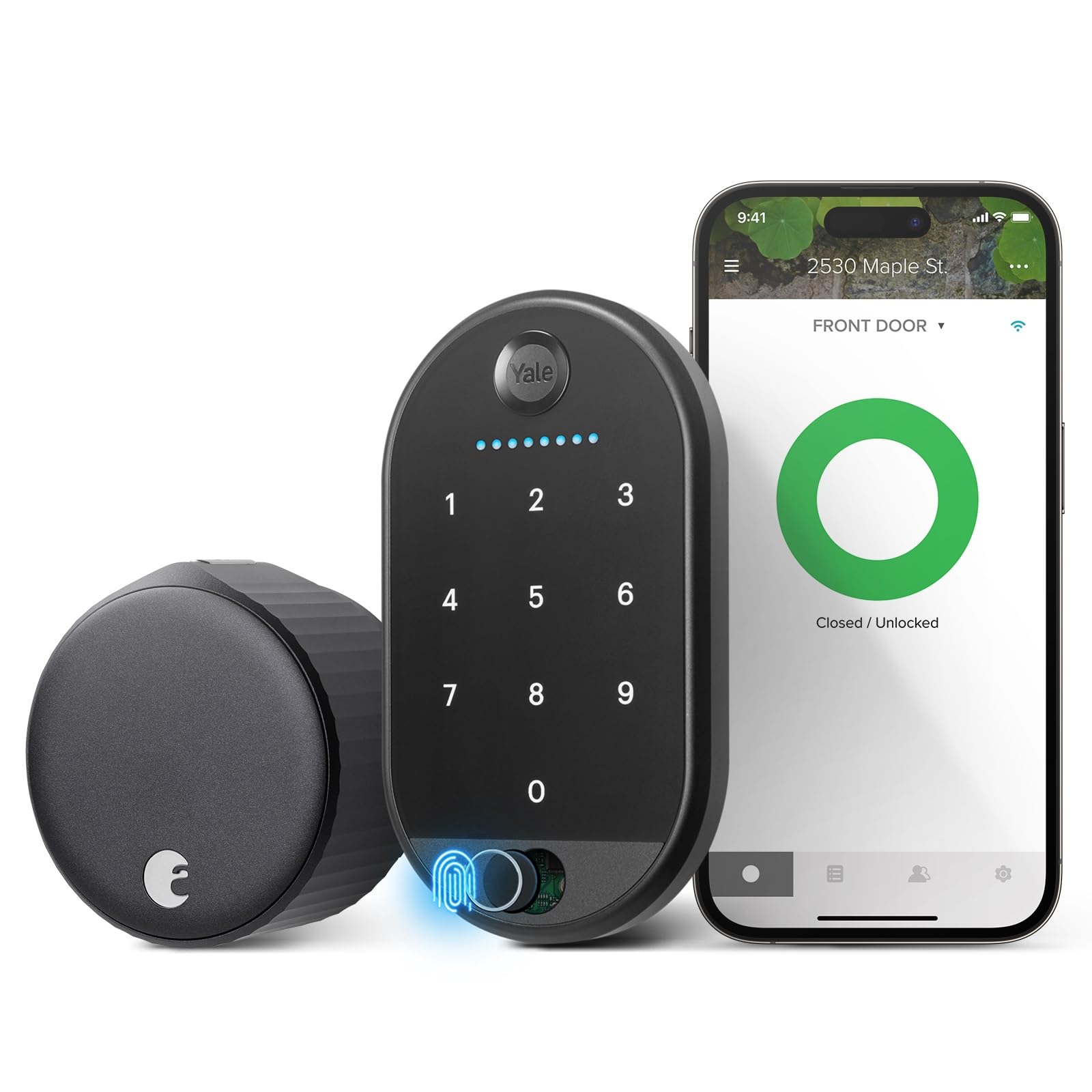 Yale August Wi-Fi Smart Lock With Keypad Touch In Black