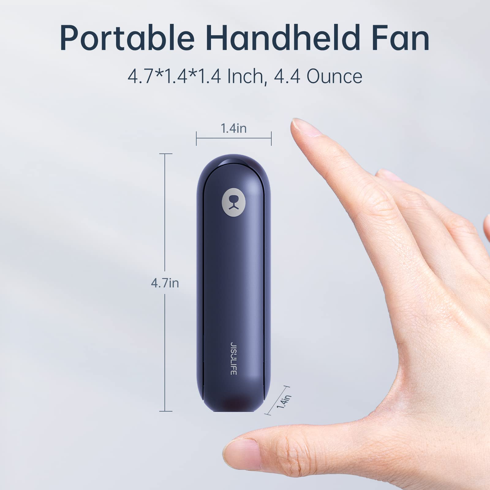 Jisulife Portable Handheld Fan, Mini 3 In 1 With Rechargeable Battery, Personal Pocket Fan