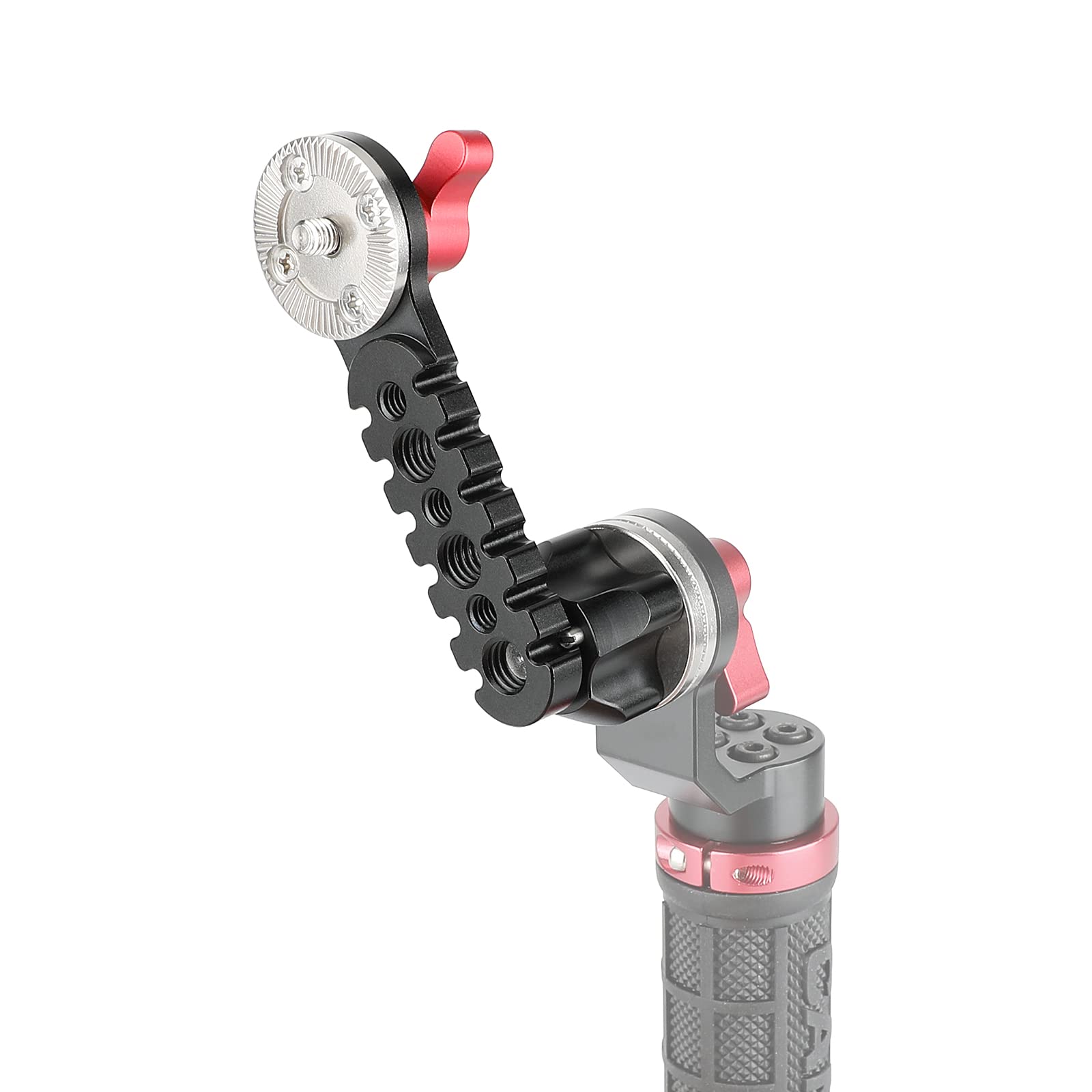 Camvate Rosette Extension Arm With M6 Thread Screw For Dslr Camera Cage Rig(Red) - 3098