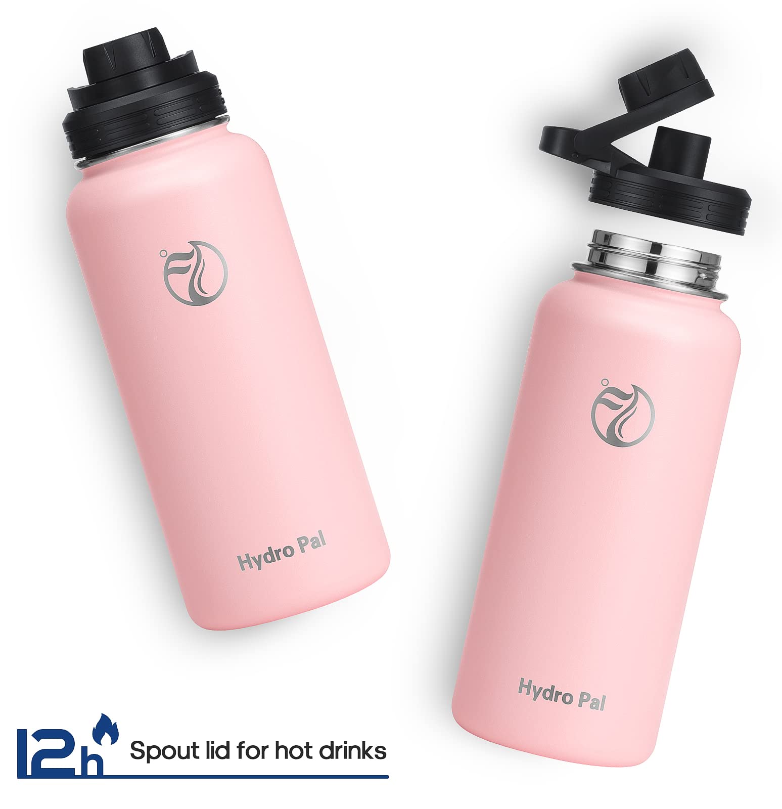 32 Insulated Water Bottles With 2 Leak Proof Lids(Spout Lid And Straw Lid), Wide Mouth Sport Water