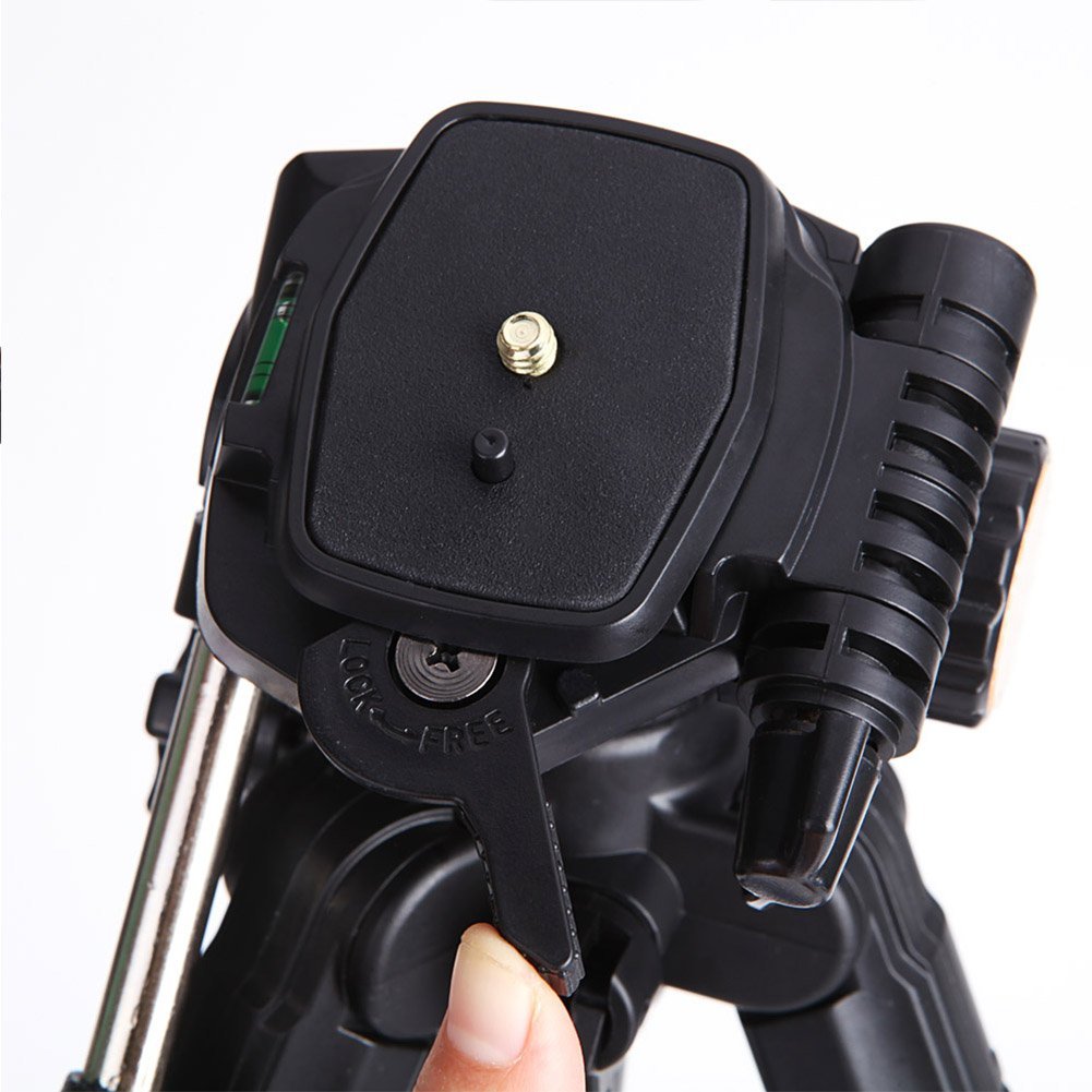 Qzsd Q111 Professional Portable Aluminum Tripod Q111 With Q08 Rocker Arm Pan Head For Digital Camera And Camcorder