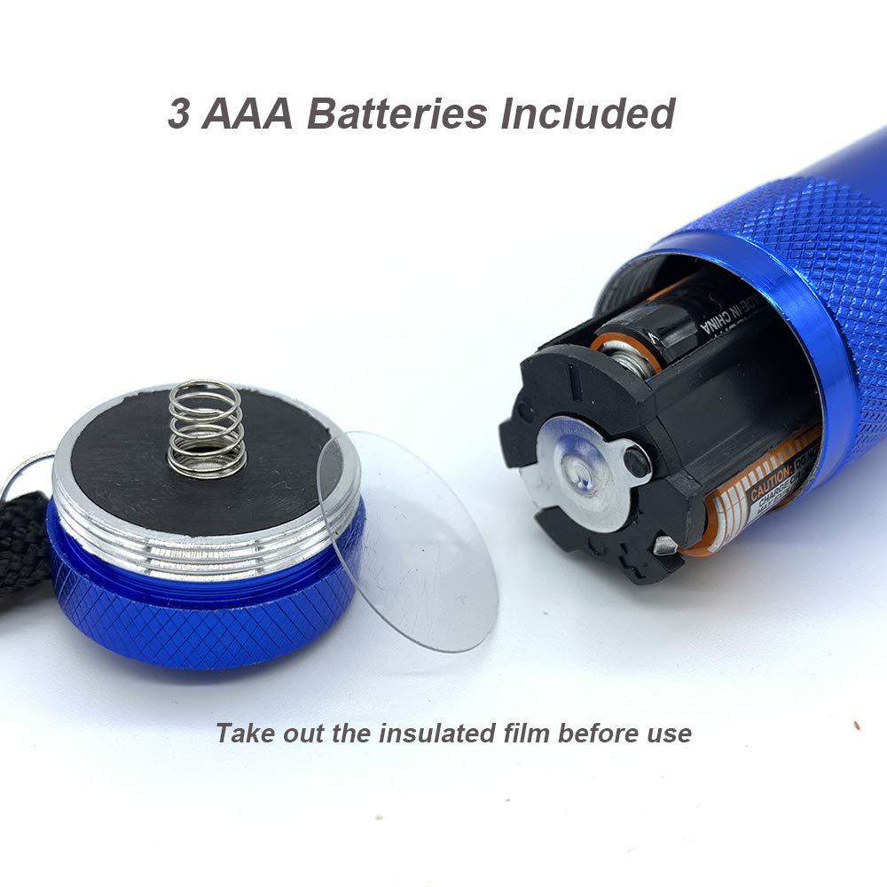 Nanquan Q-Tech Mini Led Flashlight 6-Pack With 18 Aaa Batteries, Super Bright 100 Lm Mini Flashlights Colors Assorted - Best Mini  For Kids, Men, Women