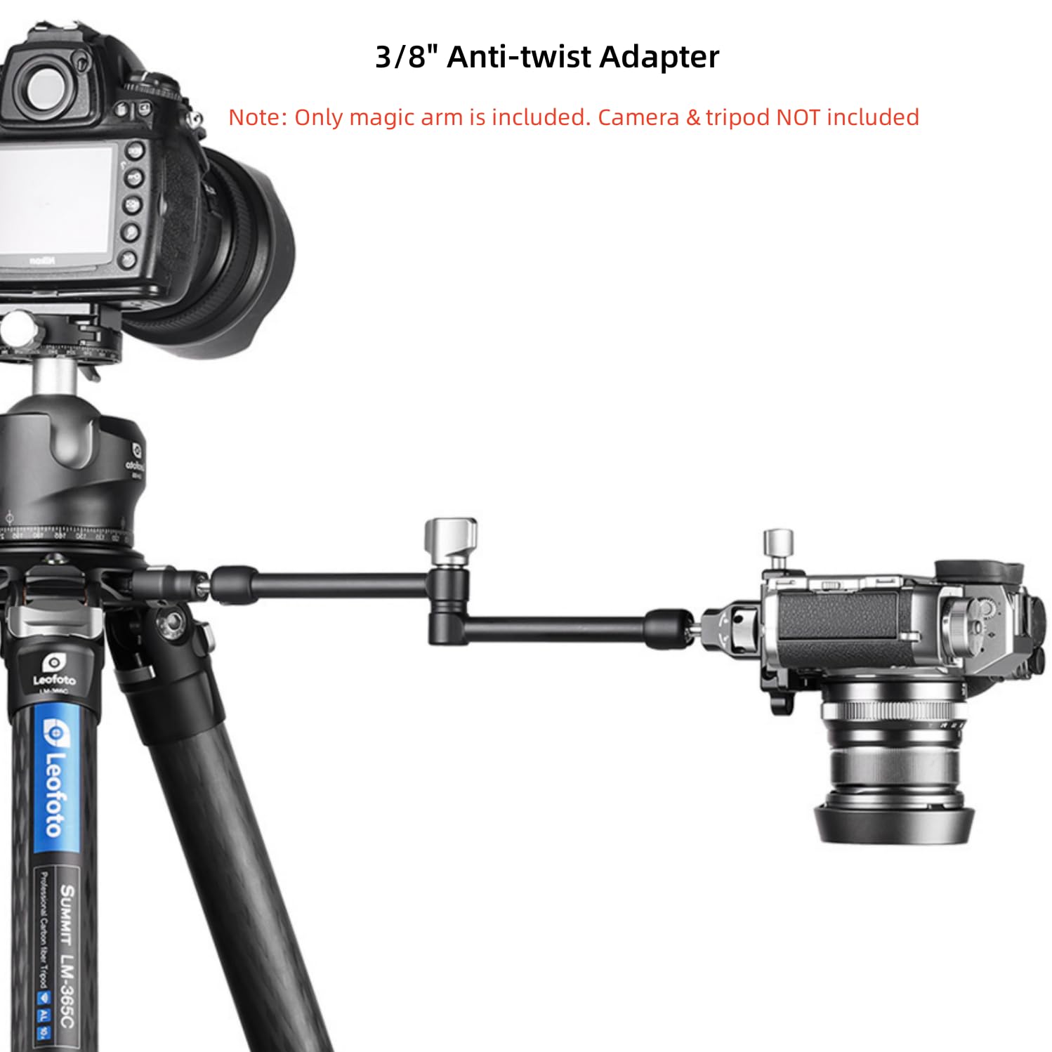 Leofoto Am-3 Kit Magic Arm Professional For Camera Tripod Compatiable With Pad