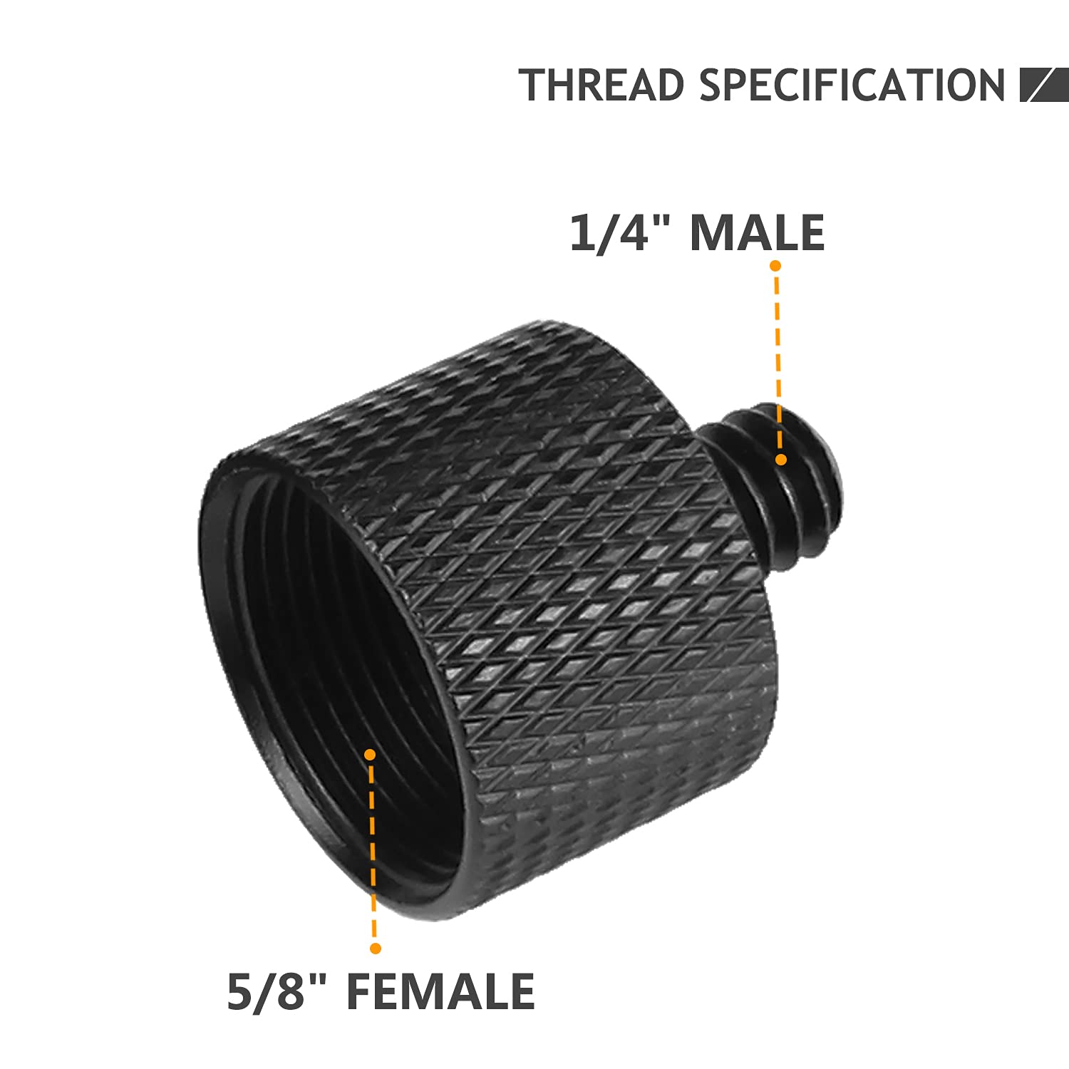 Frgyee Mic Stand Adapter 5/8 Female To 1/4 Male And 1/4 Female To 5/8 Male Tripod Screw Adapter For Microphone Stand Mount Camera Tripod
