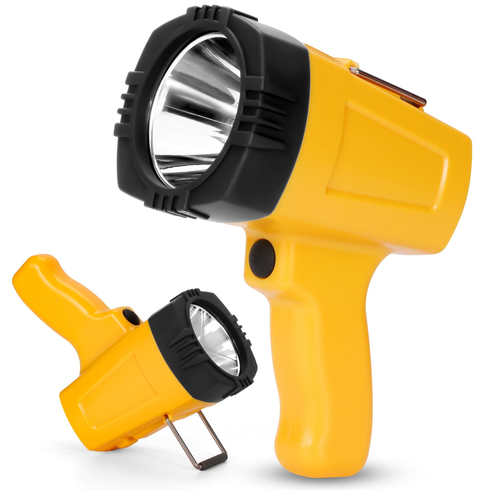 Vanvale Super Bright Rechargeable Spotlight,Handheld Rechargeable White Led Flashlight,Ultra-Long Standby Lightweight Utility Searchlight Abs Light