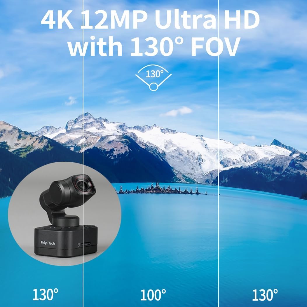 Feiyutech Feiyu Pocket 3 + Phone Holder – 4K Handheld Gimbal Camera With 3-Axis Stabilizer, 1/2.3” Cmos Sensor, Detachable Magnetic Design, Ai Tracking V4.0  Pocket-Sized Vlogging Camera (No Remote Handle)