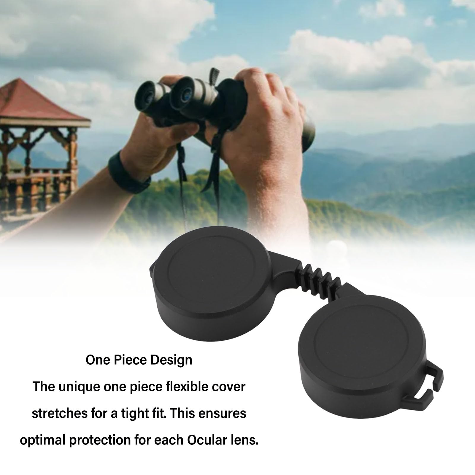 Brrnoo 44Mm Binoculars Eyepiece Cover Rubber Rainguard, Waterproof And Dustproof Eyecup For 8X30, 10X30, 8X32, 10X32, 8X42, 10X42, 8X50 Binoculars