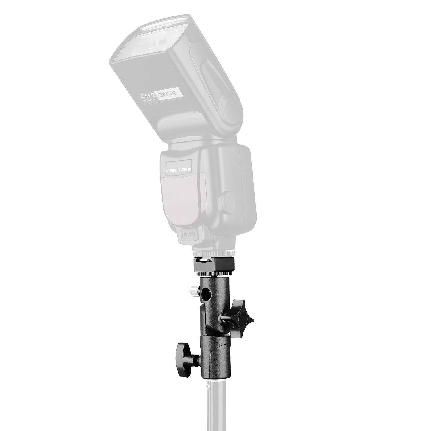 Chromlives Updated Version Flash Bracket-Light Stand Flash Mount Cold Shoe Flash Stand Photography Camera Umbrella Holder Bracket E Type For Dslr Camera Canon Nikon Pentax Olympus Nissin Metz And Dslr
