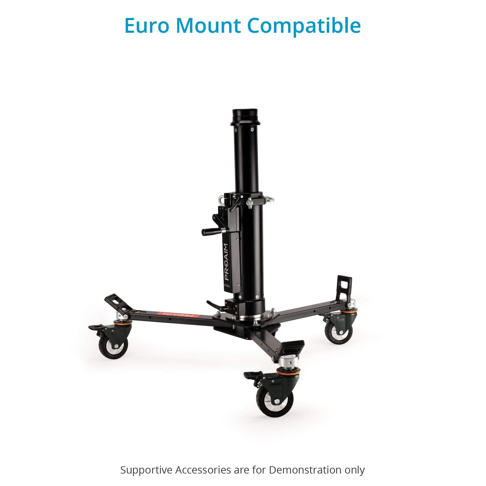Proaim Lineo Portable Video Camera Floor Dolly. Heavy-Duty Professional Studio Dolly. Payload Up To 500Kg/1100Lb (P-Prt-D)