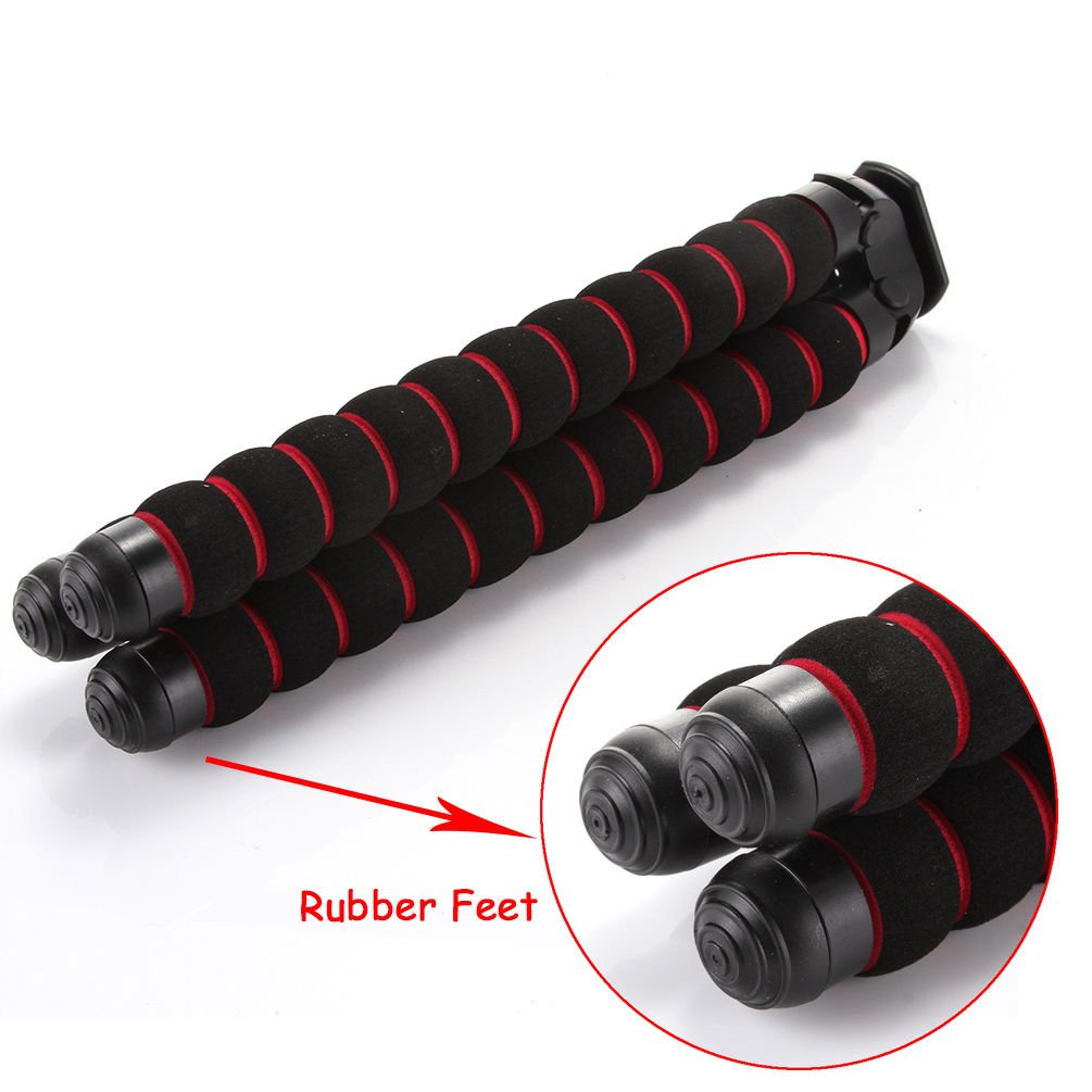 Focusfoto Octopus Flexible Portable Tripod Stand 1/4'' 3/8'' Screw Mounting For Pentax Olympus Action Camera Digital Dv Dslr Camera Large Size