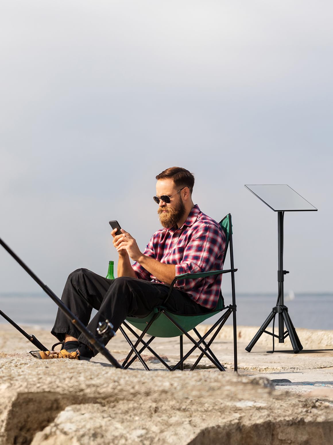 Wxpsky Starlink Tripod Stand Gen 3, Adjustable Height, Easy To Install And Carry, Includes A Duct Adapter Compatible With Starlink Gen 3/Starlink Mini.