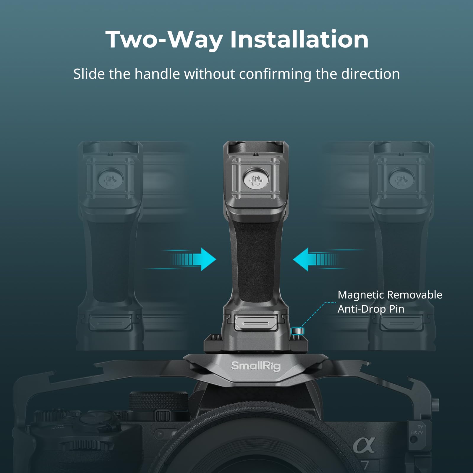 Smallrig Zv-E1 Cage Kit And Quick Release Top Handle With Quick Release Slider
