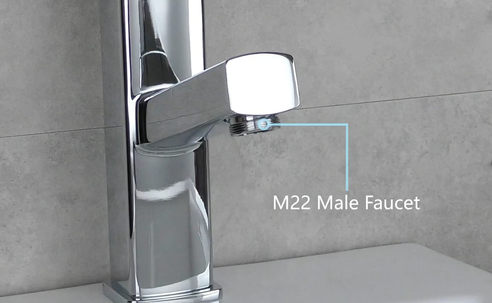 Spyshop Polished Chrome Brass Sink Valve Diverter Faucet Splitter For Kitchen,Handheld Showerhead Or Bathroom Sink Faucet Replacement Part Faucet To Hose Adapter Splitter Part M22 X M24