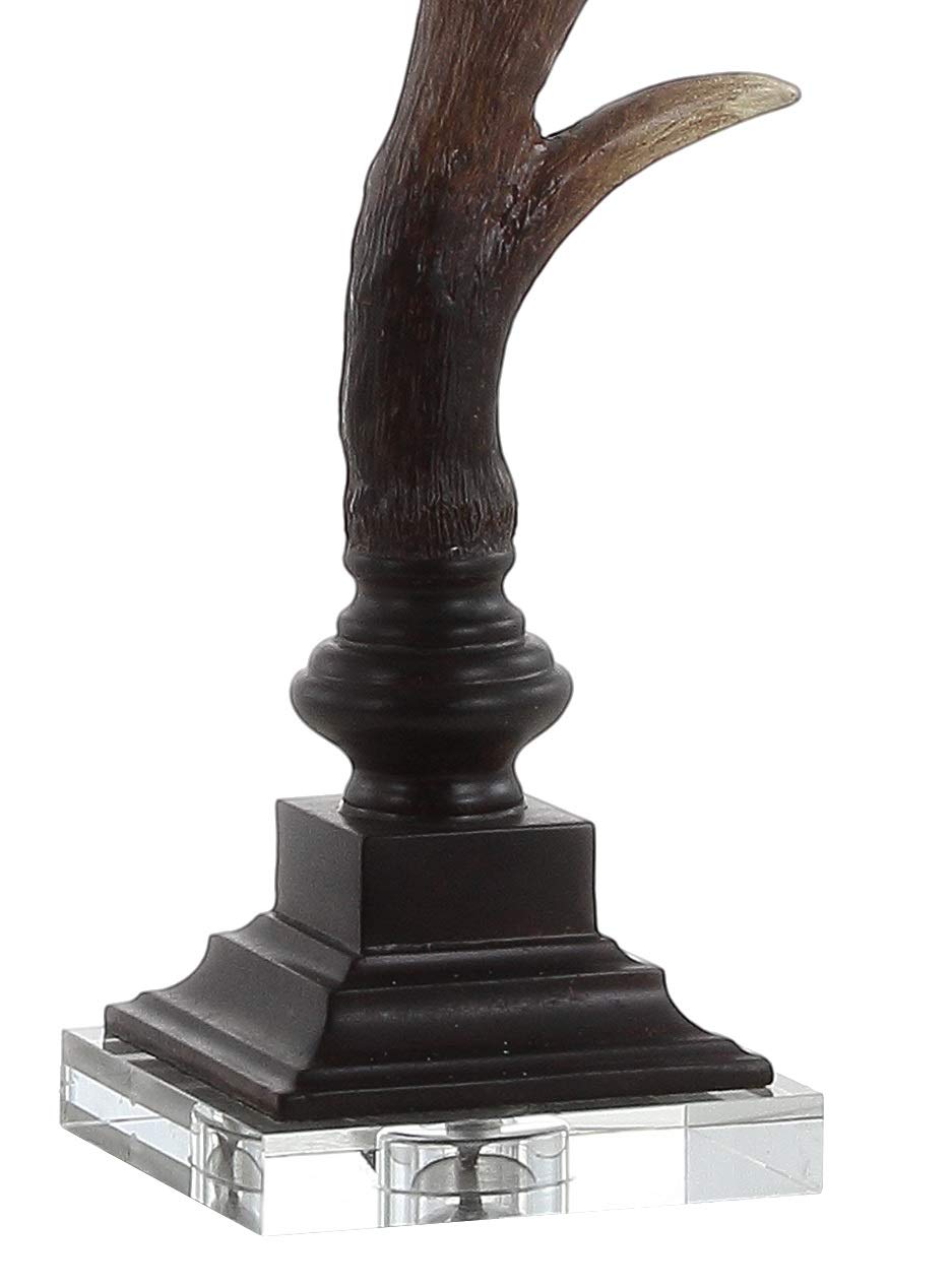 Jonathan Y Jyl6306A Antler 29.5" Rustic Resin/Crystal Led Table Lamp Traditional Bedside Desk Nightstand Lamp For Bedroom Living Room Office College Bookcase Led Bulb Included, Brown