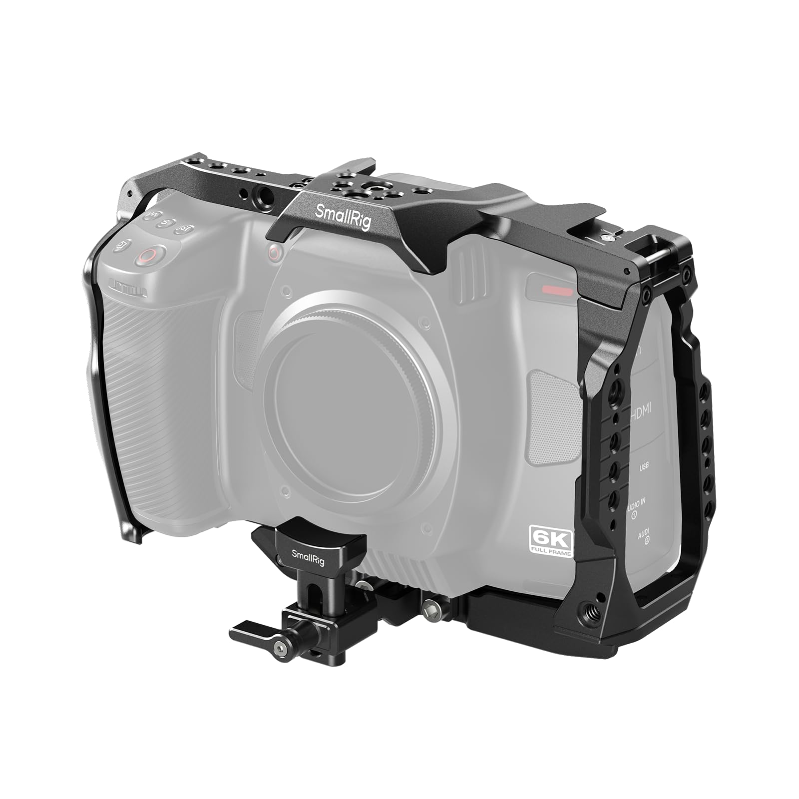 Smallrig Cage For Blackmagic Design Cinema 6K, Only For Bmcc 6K, Full/Half Cage Included Lens Mount Converter Support, Anti-Deflection, Anti-Scratch, Full Access Design - 4785
