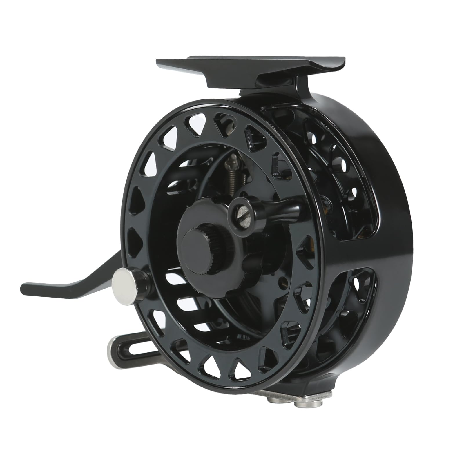 Bigchub Semi-Automatic Fly Reel With Adjustable Drag Quick Spool Removal Made Of Cnc Machined Aluminum For Freshwater Lake River Trout Fly Fishing