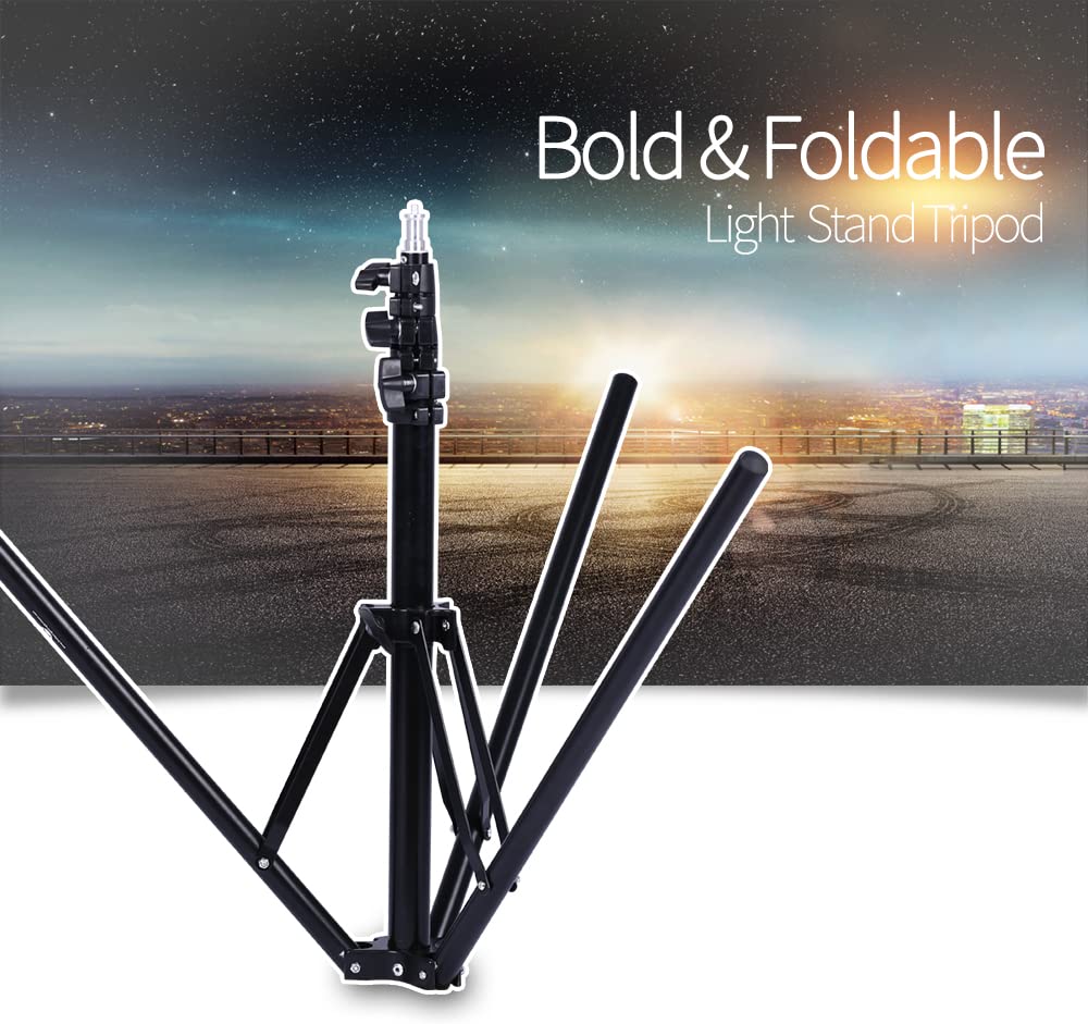Acetaken Webcam Tripod Compatible With Logitech Webcam C920S Streamcam Brio C922 C930 C925E C615, 63 Inches Aluminum Tripod Stand, Black