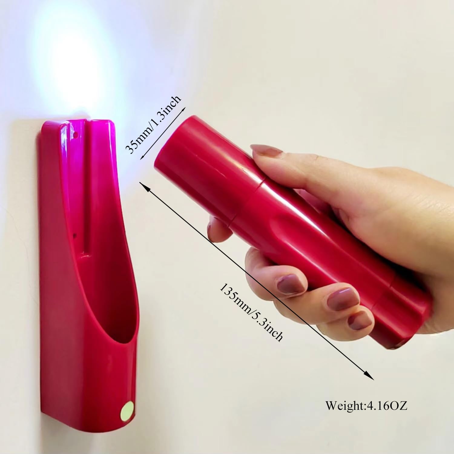 Buachois Wall Mounted Flashlight, Led High Brightness Battery Powered Small Emergency Flashlight, Escape Lighting Torch For Hotel, Restaurant