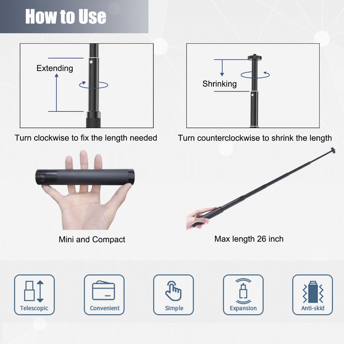 Jcwiny Webcam Stand, 28 Inch Web Cam Stand For Desk, Adjustable Webcam Mount Camera Stand For Logitech Webcam C922 C930E C920S C920 C615 C960 C920X Brio 4K Nexigo N60 And Others