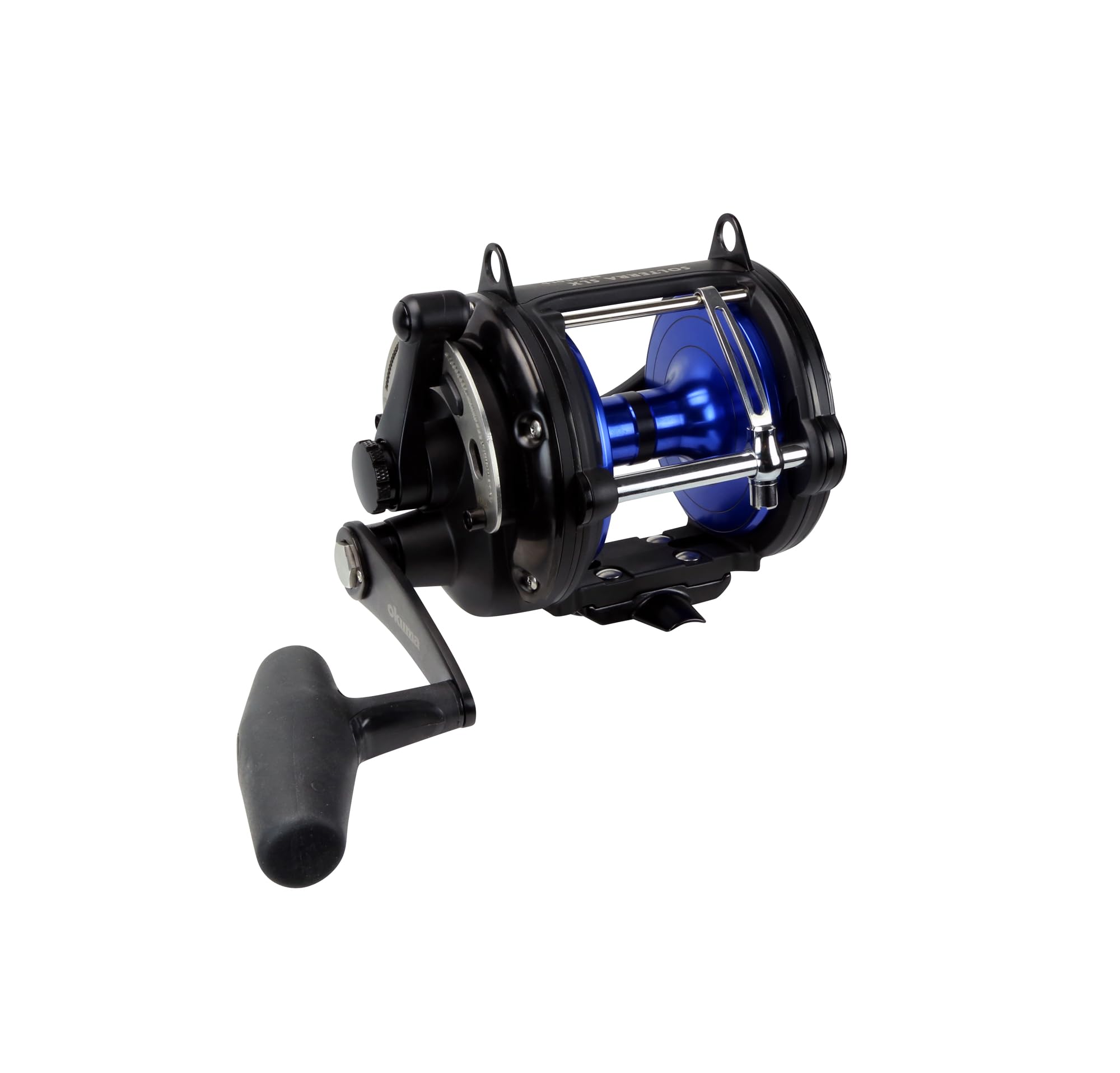 Okuma Solterra Slx Single Speed Levelwind Lever Drag Saltwater Trolling Reel, Slx-50Lb, 520Yds-50Lb, Black