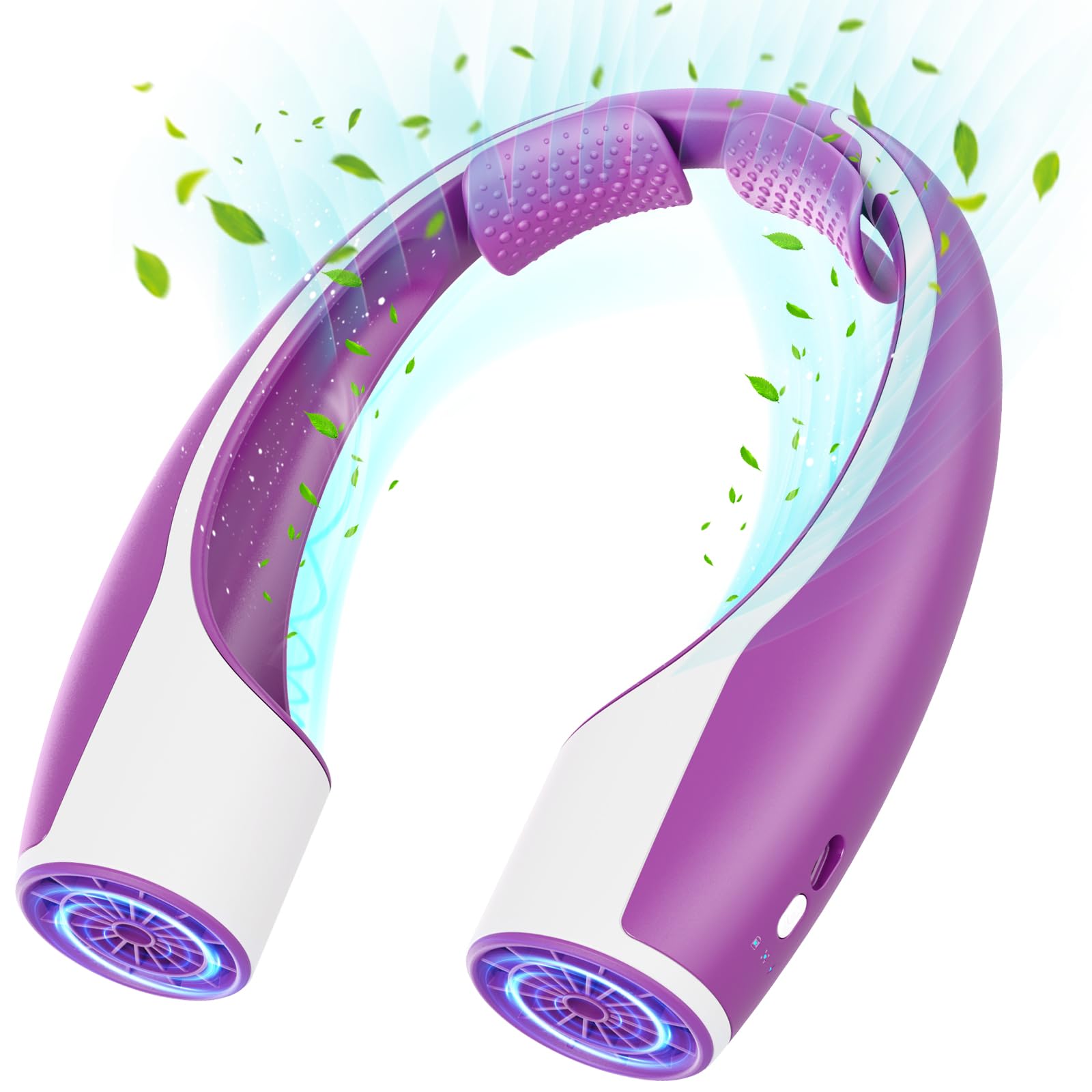 Rohent Neck Fan Portable For Women: High Speed Faster Cooling Neck Fan 4 Speeds Wind - Super Light - Koospark