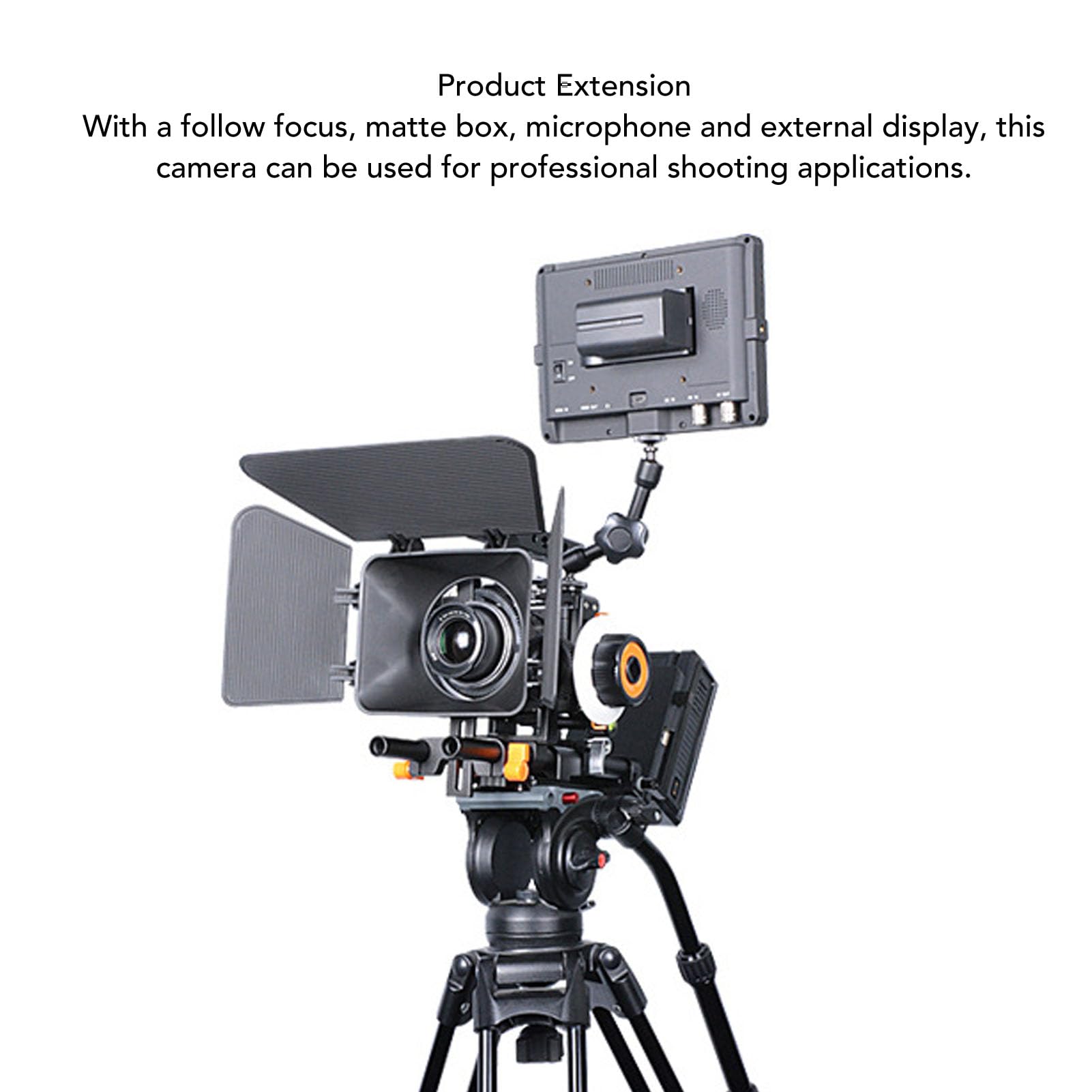 Ciciglow Dslr Rig Camera Cage, Video Stabilizer Kit With Matte Box Follow Focus, Lightweight Aluminum Alloy, For A6300 Photography, Compatible With Lights And Dslr Cameras