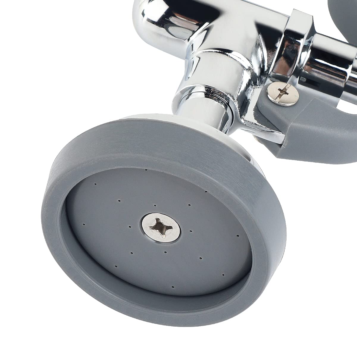 Kwode Pre-Rinse Spray Valve Commercial Sink Faucet Sprayer Head Dish Sprayer Nozzle Replacement Kit For Pre Rinse Kitchen Faucet At Home Restaurant Industrial Kitchens Chrome Polished-Grey