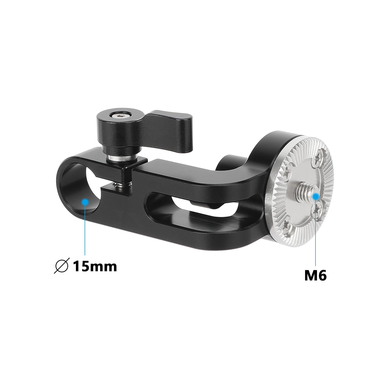 Camvate 15Mm Rod Clamp To M6 Rosette Style Mount - 3547