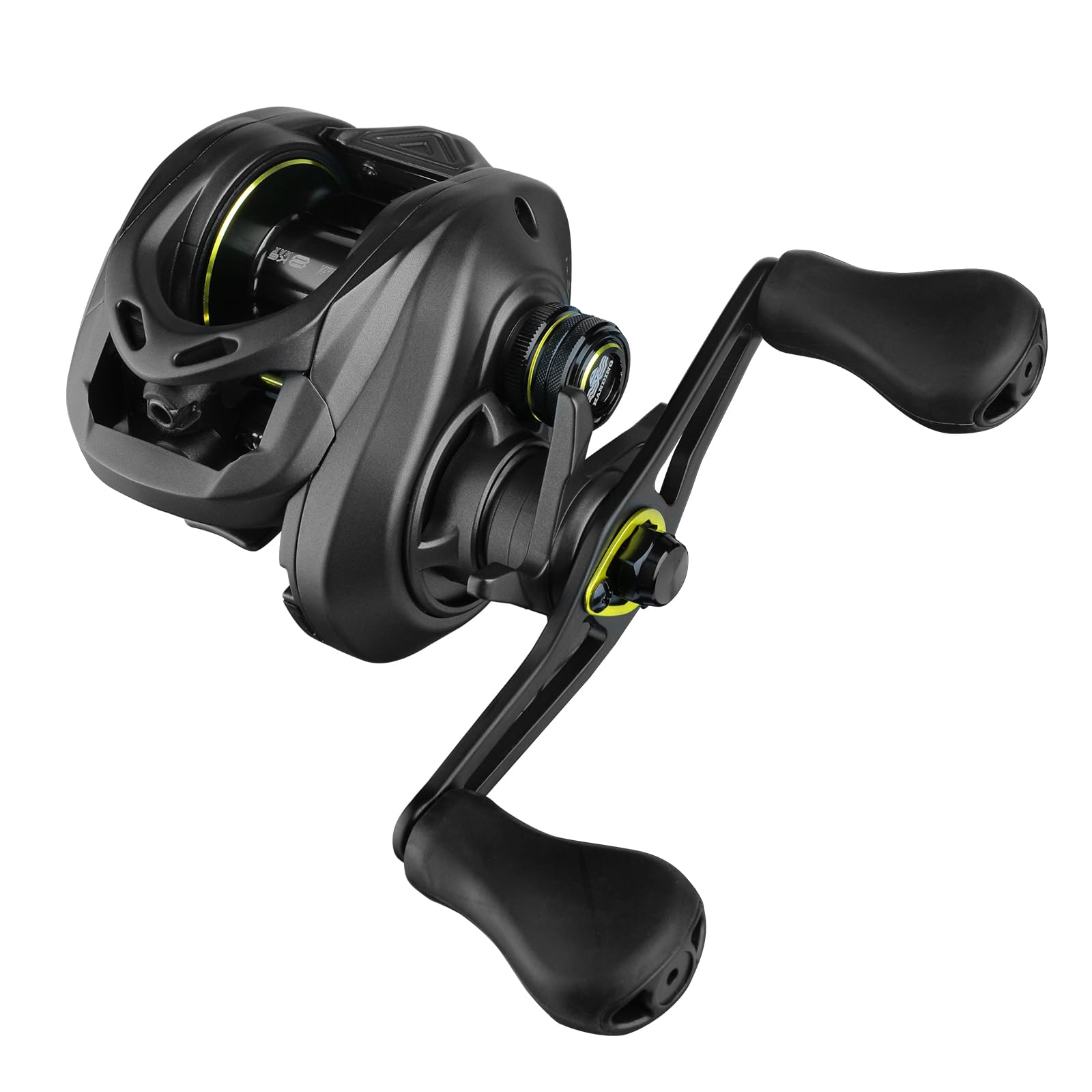 Handing M1 Baitcasting Fishing Reel 17.64 Lbs Max Drag Baitcasting Reels Lower Profile Design Bait Caster Reel 7.2:1 Gear Ratio Baitcaster Fishing Reels, 8-Button Magnetic Braking System