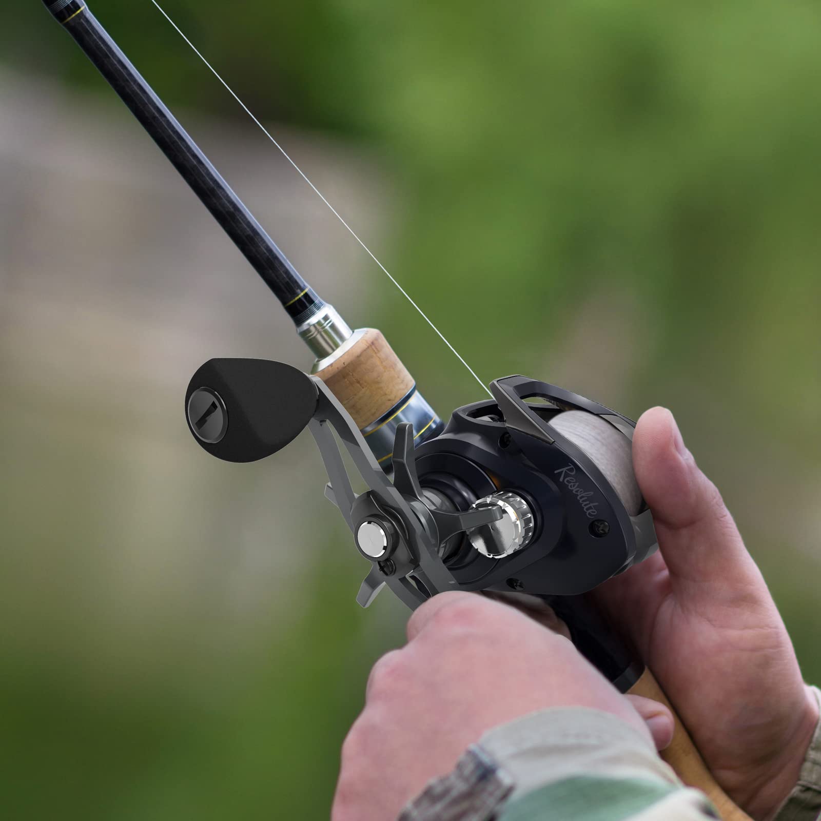 Tempo Resolute Baitcaster Reels - Ultralight Fishing Reels 6.7Oz, Super Smooth 9+1 Bb With 20 Lbs Carbon Fiber Drag Baitcasting Reel Perfect For Catfish Blackfish Grass Carp