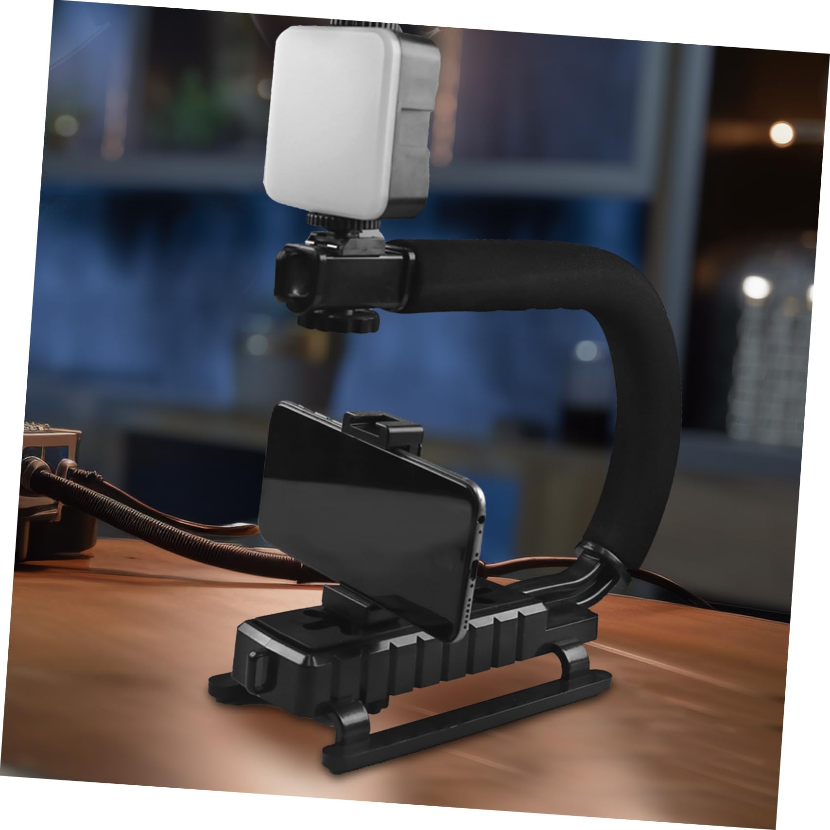 Kontonty Professional Camera Stabilizer For Phone Video Recording Holder U-Shaped Grip