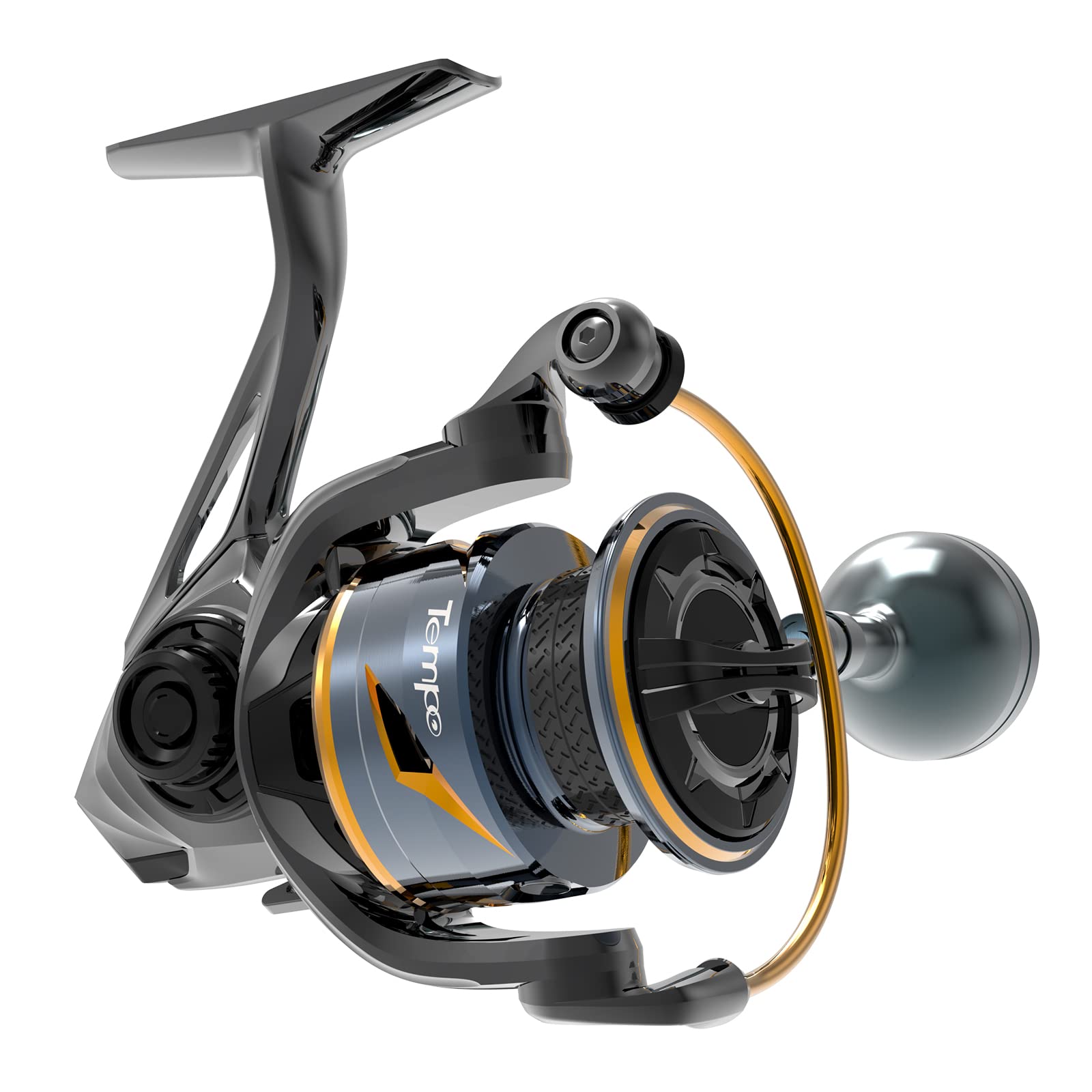 Tempo Persist Spinning Reel - Saltwater And Freshwater Fishing Reels, Aluminum Body With 7+1 Bb, 30.9 Lbs Max Drag Carbon Washer, Ultra Smooth Fishing Reel For Trout Catfish Bass