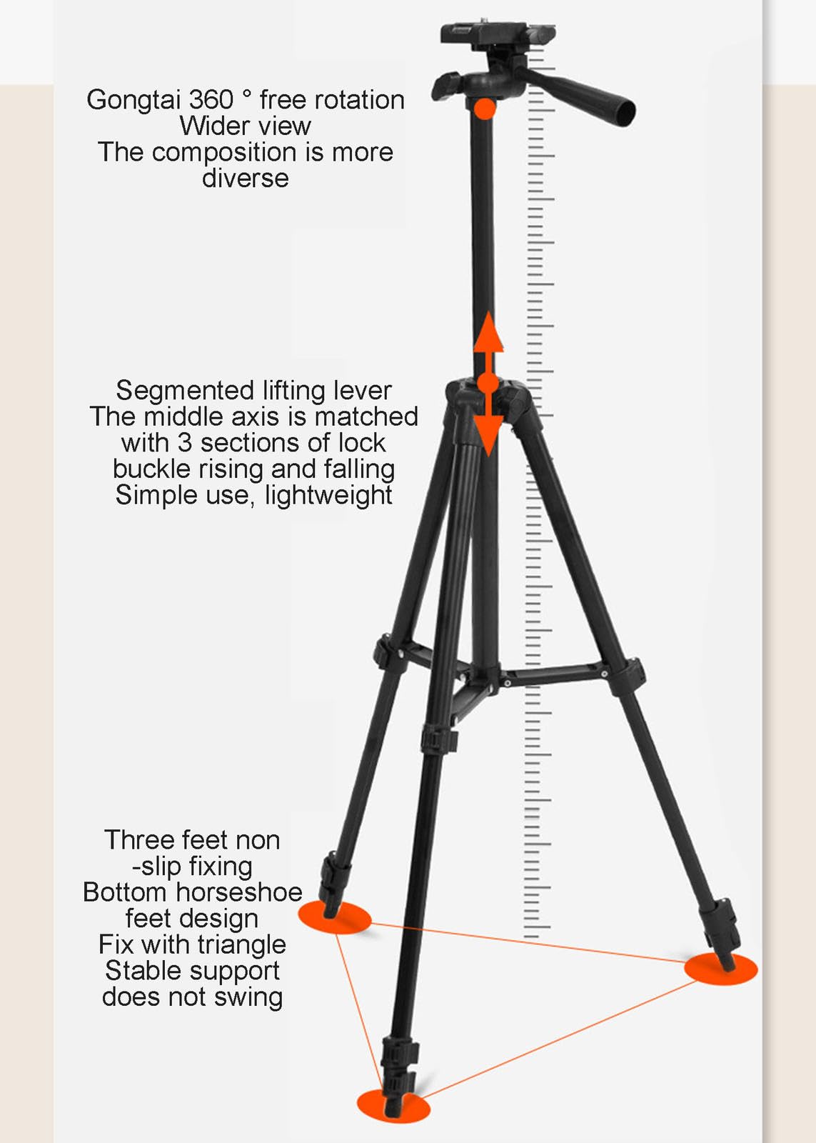 Popiel Mobile Phone Tripod Desktop Stand Photography Tripod Stand, Photographic Equipment Mobile Phone Stand Tripod, Travel Tripod For Botation, Adventure Travel, Video Blog