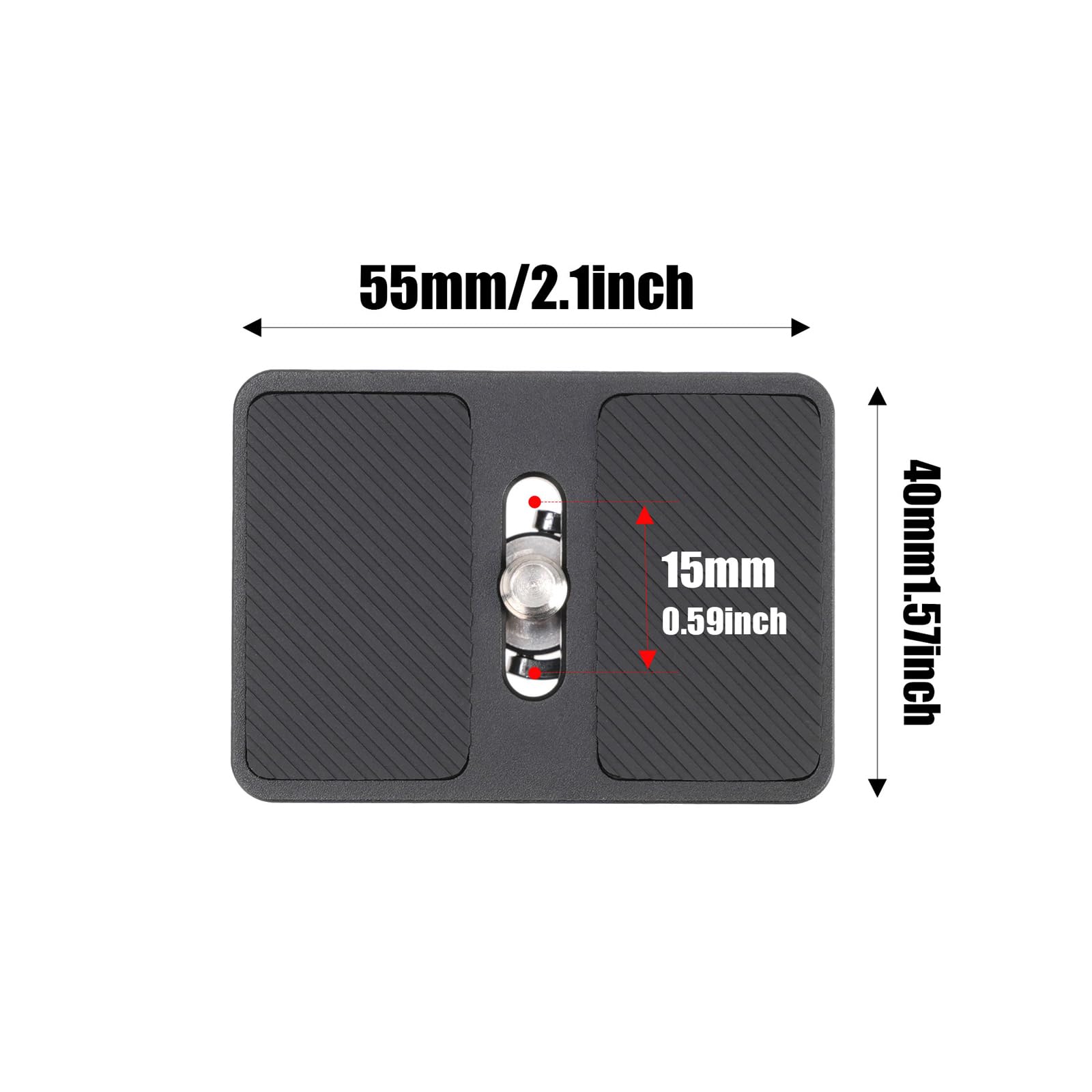 Focusfoto Upper Quick Release Baseplate For Dji Ronin Rs4/Rs4 Pro, Compatible With Rs3/Rs3 Pro/Rs2/Rsc2, Arca-Swiss Standard Tripod Ballhead, Black