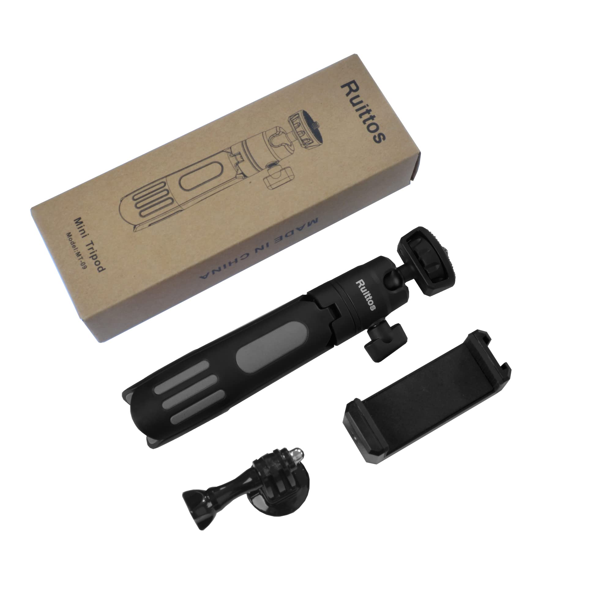 Ruittos Phone Tripod Stand And Selfie Stick For Iphone, Webcam, Desktop, Sony, Go Pro, Travel 11.5Inch Tripod Compatible Dji Osmo Pocket 3, 2