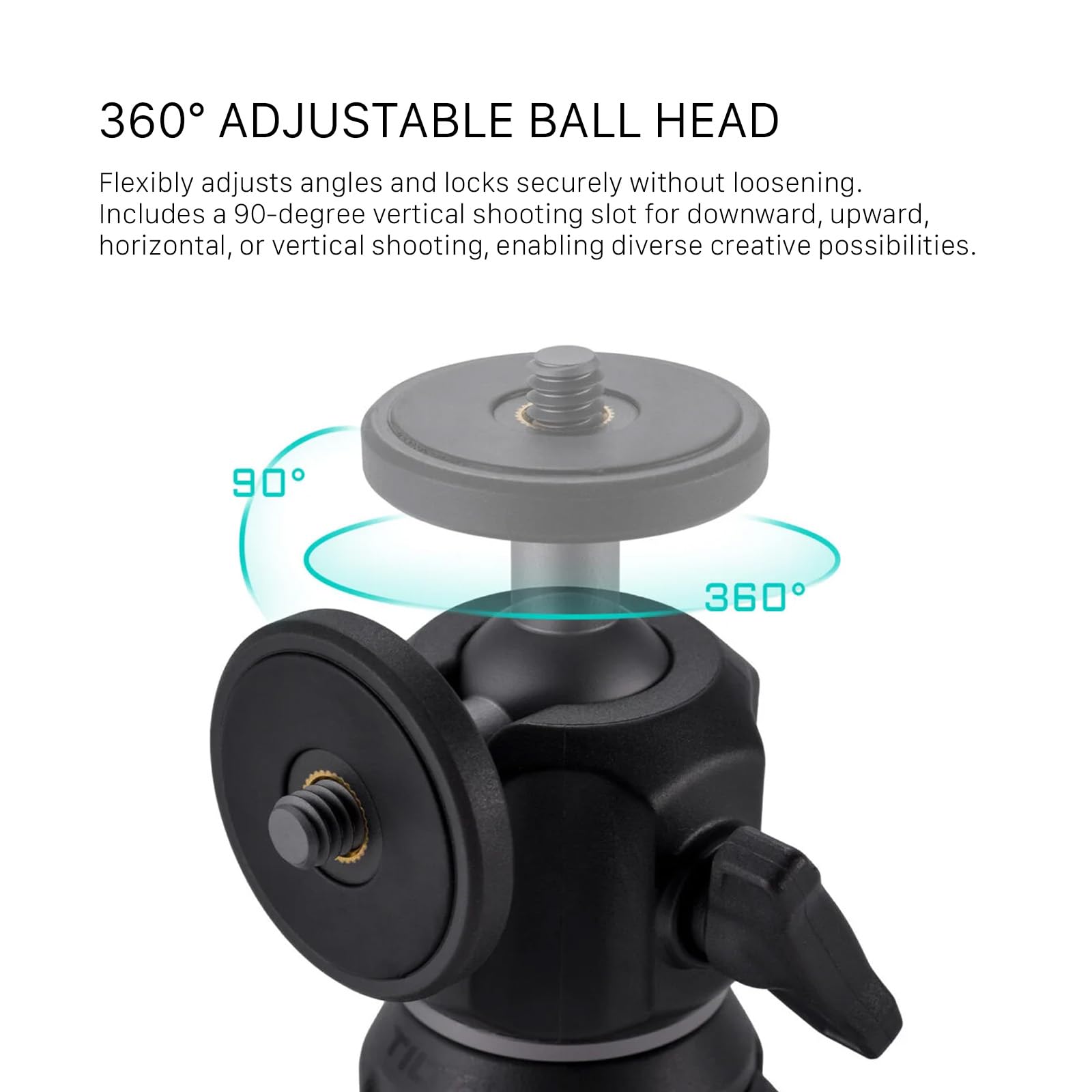 Tilta Extendable Vlog Tripod – Space Gray  2.2 Lb Payload  Selfie Stick  Universal Compatibility  90° Vertical Shooting Slot  Collapsible  Tt-Vt01-Bh-Sg