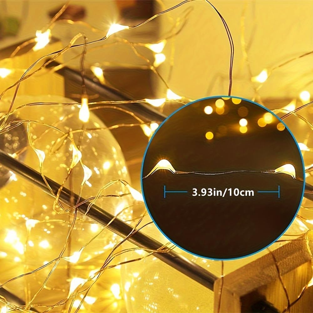Sfndou Solar String Lights For Outside, 33Ft 100 Led Outdoor Solar Fairy Lights Waterproof 8 Modes, Xmas Tree Light For Patio Garden Party Backyard Wedding Holiday Decor, Warm White