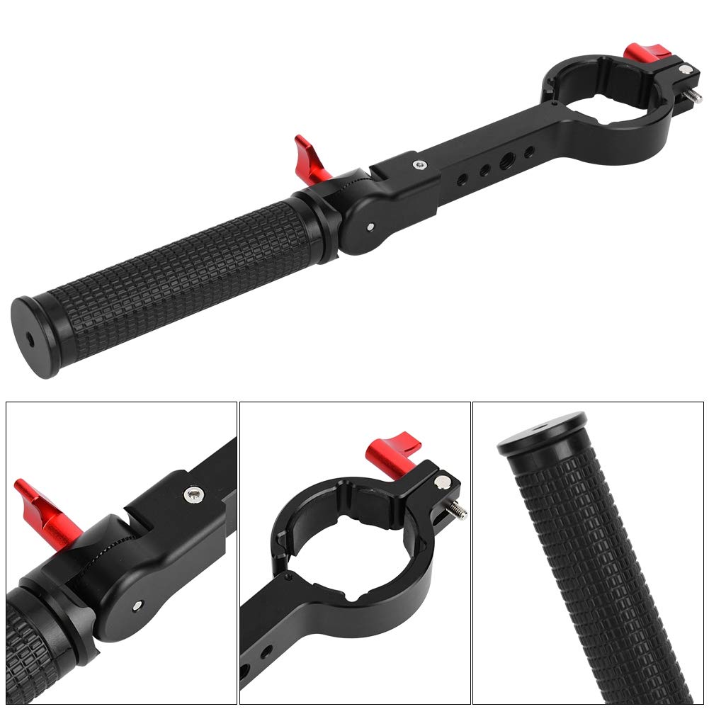 Pomya Gimbal Hand Grip, Lanyard Sling Extension Bracket Monitor Flash Mount Handle Extender Compatible For Dji Ronin-S Zhiyun Crane2 Handheld Gimbal Stabilizer(For Ronin-S)