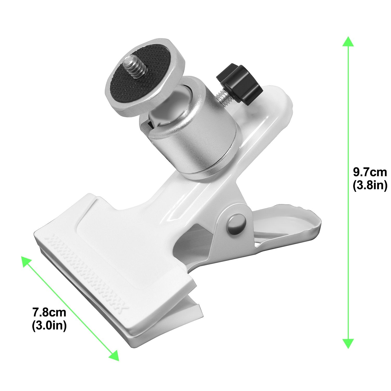 Meneea Metal Mount-Desk Rotating Clip Clamp Holder Stand With 1/4" Screw Ball Head For Wyze Cam V3/Pro,For Wyze Cam Pan/V3,For Oculus Sensor,For Htc Vive Base Station,For Arlo And Other Home Security Camera