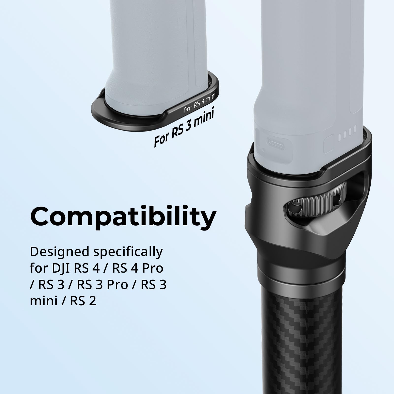 Smallrig Adjustable Sling Handgrip Gimbal Sling Handle And Gimbal Extension Pole For Dji Rs 4, Rs 4 Pro, Rs 3 Mini, Rs 3, Rs 3 Pro, Rs 2, Rsc 2 Stabilizer